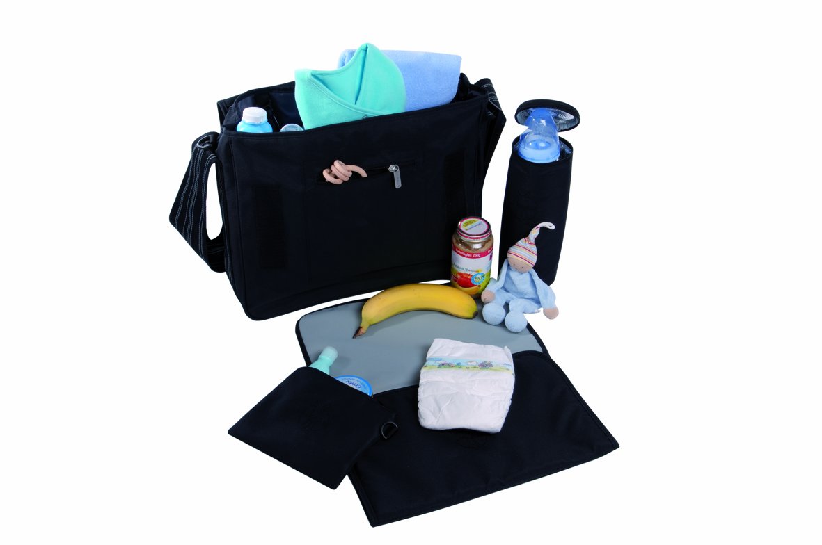 Baby-Wickeltasche, Blossy Slate