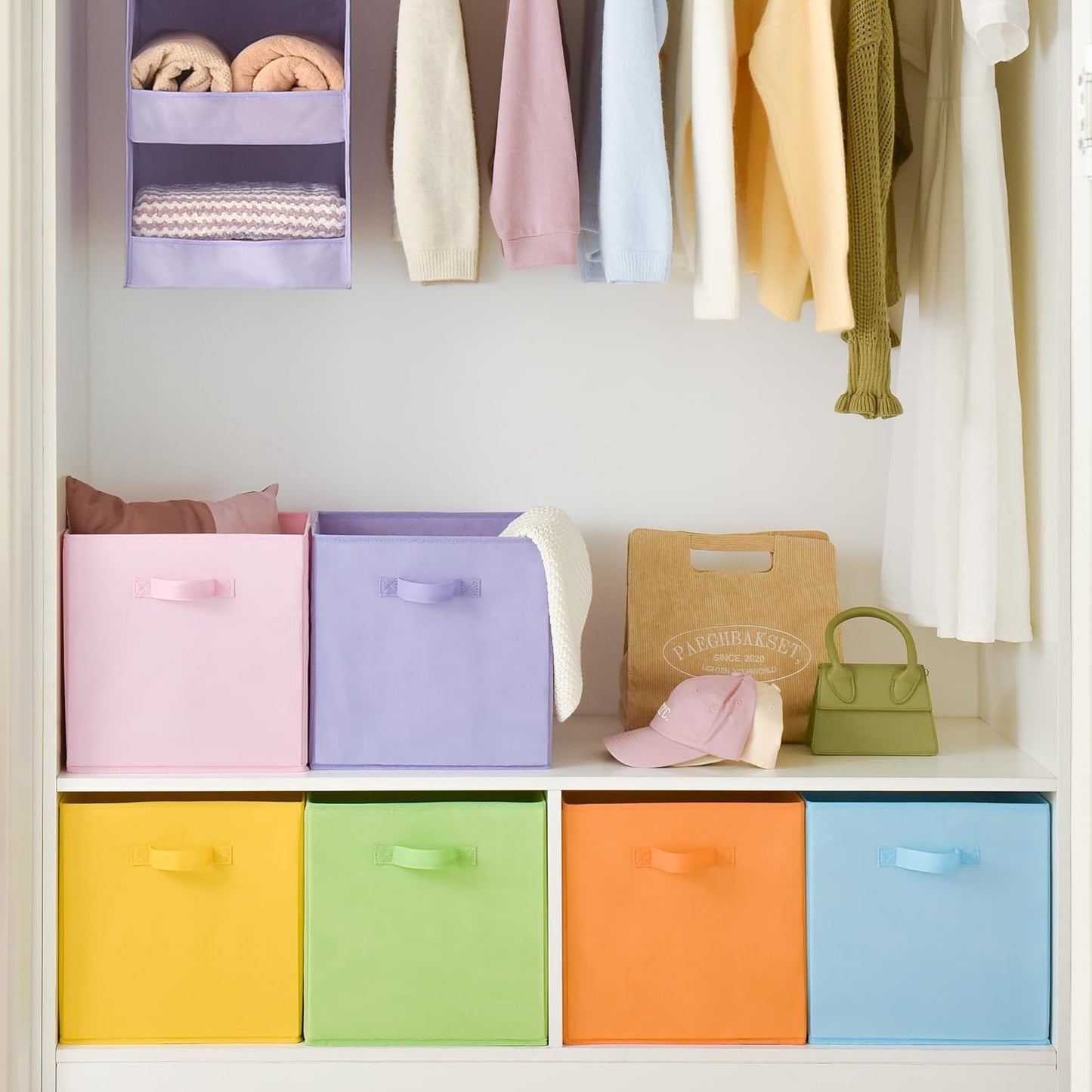 Aufbewahrungsbox aus Stoff, Bunt 33 x 33 x 32.4 cm