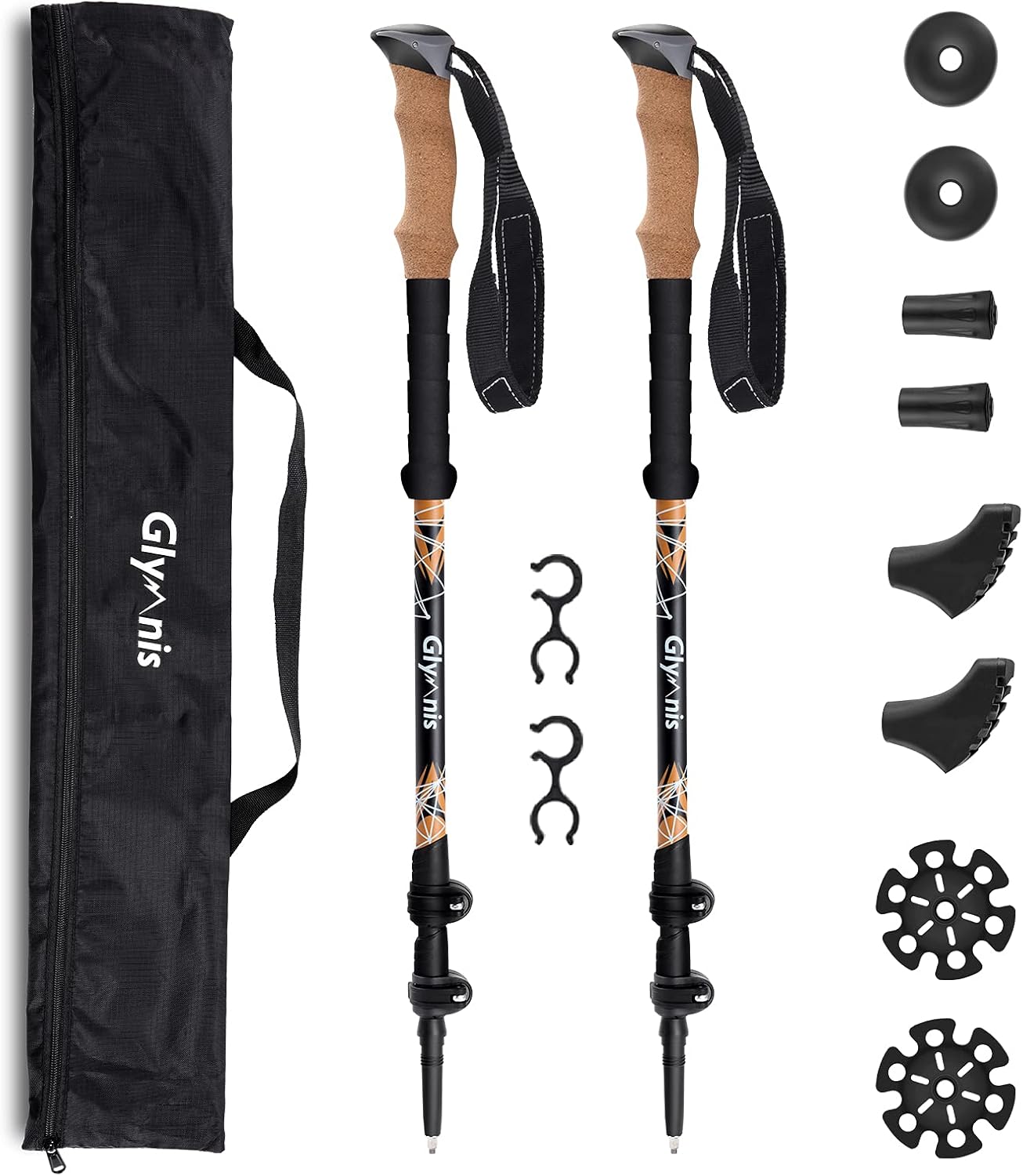 Nordic Walking Stöcke, verstellbar 65-135cm