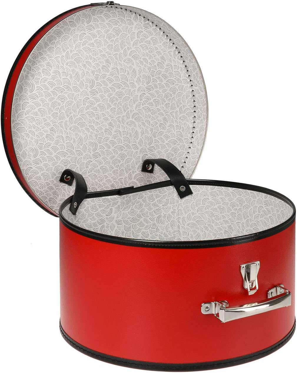 Runder Hutkoffer, Rot