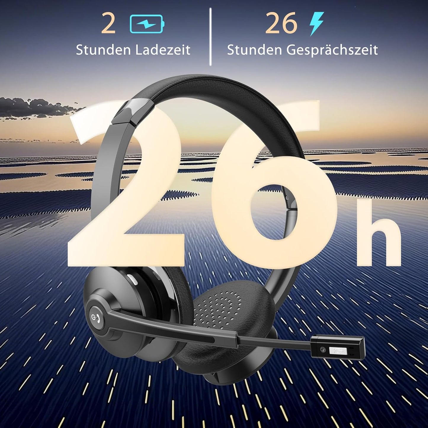 Bluetooth Headset mit Ladestation