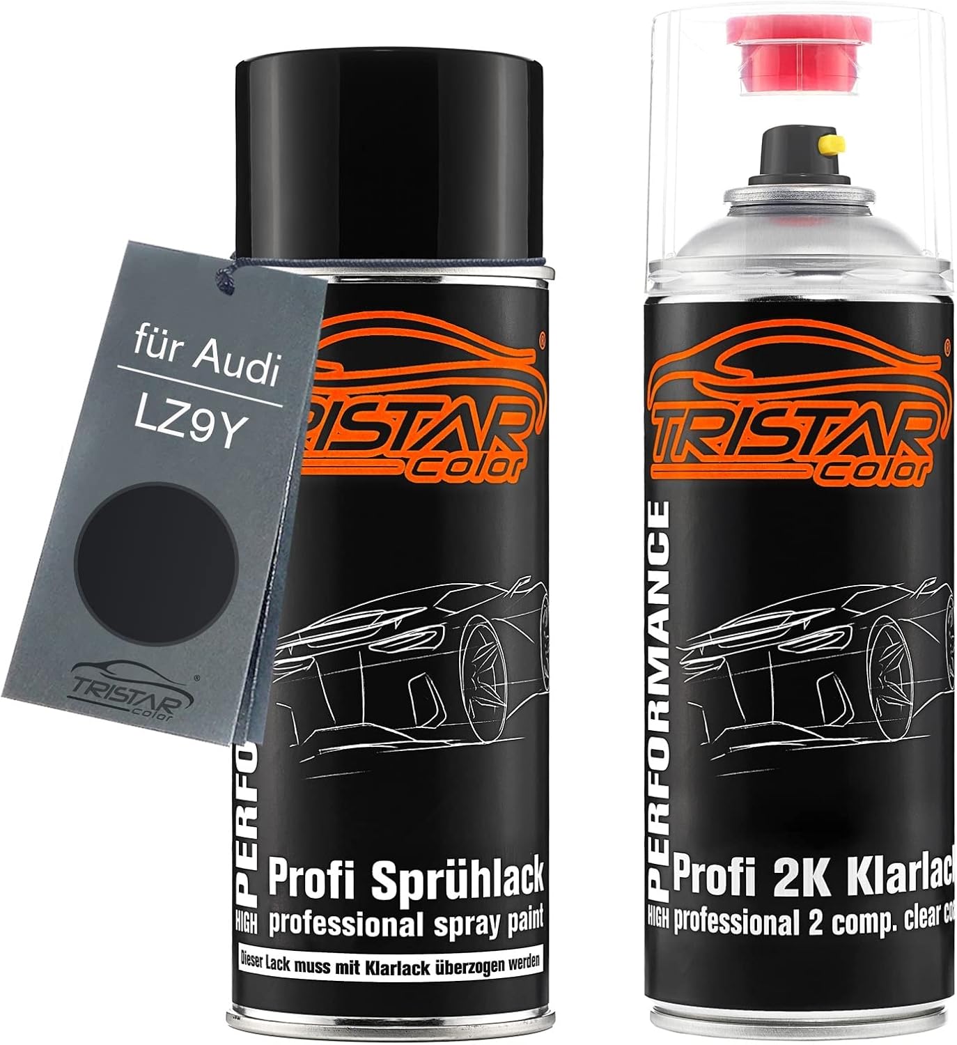 2K Spraydosen Set Phantomschwarz