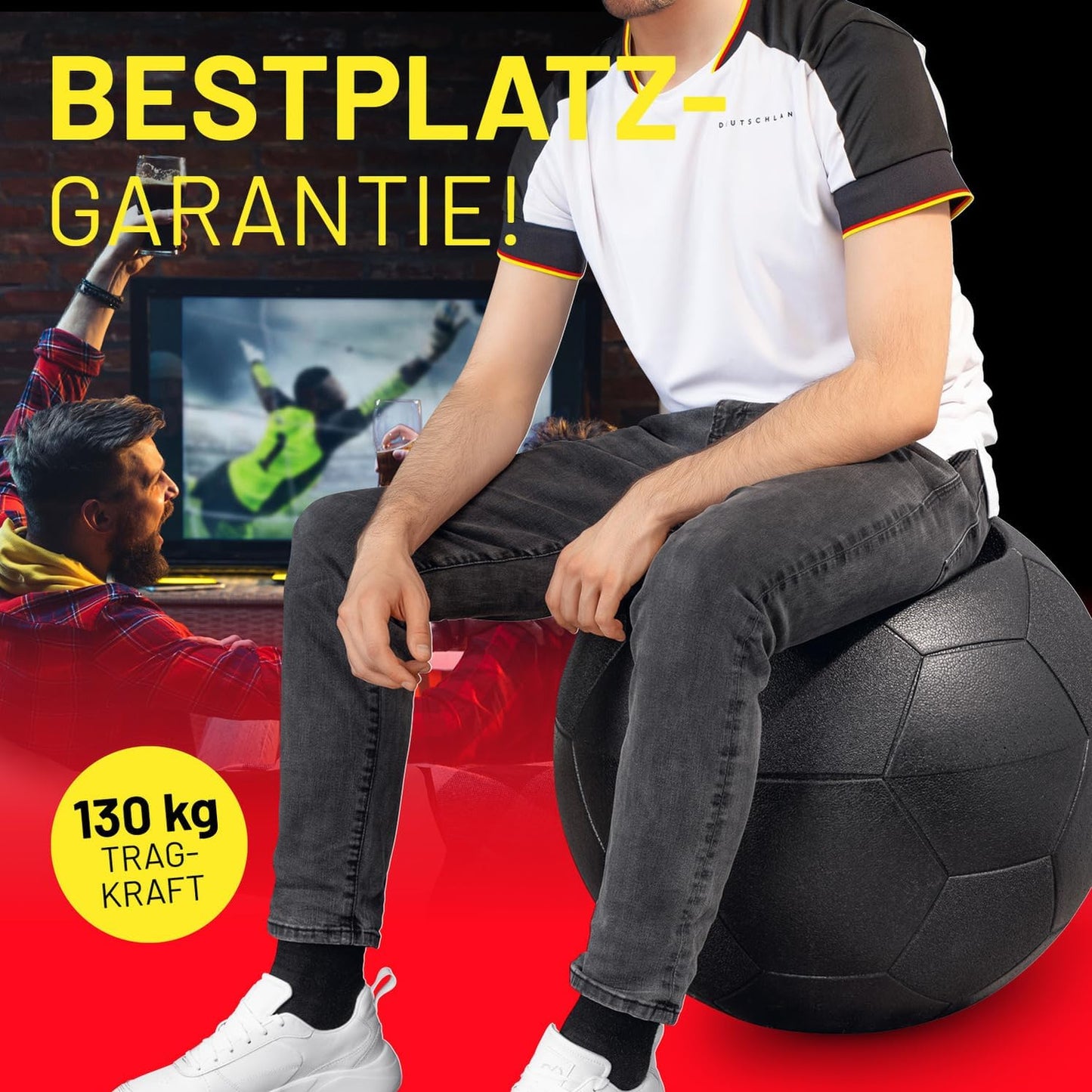 EM 2024 - Fussball-Kühlbox mit Sitzfunktion