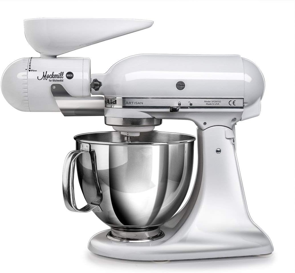 Mahlaufsatz für KitchenAid inkl. Roggen (2,5 kg), Mockmill Mahlaufsatz + 2,5 kg Bio Roggen