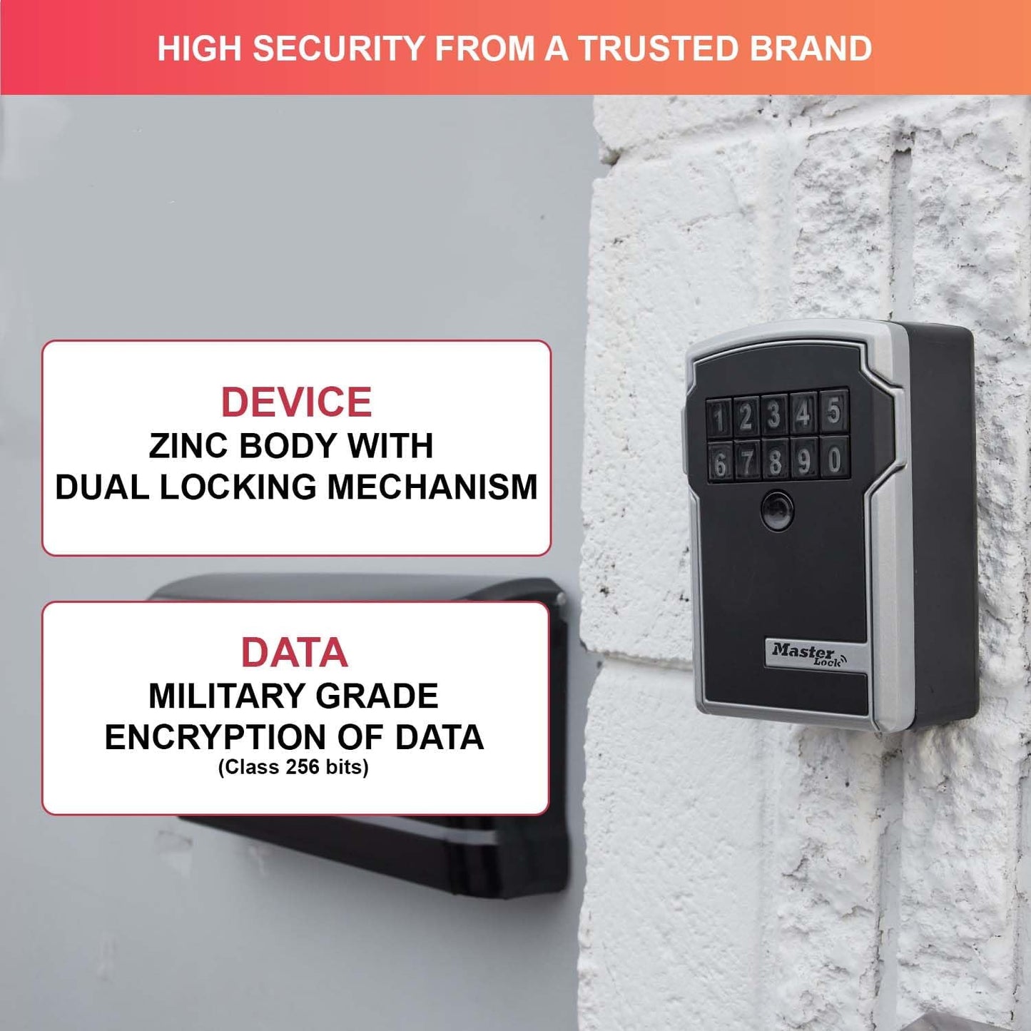 Schlüsseltresor Select Access Smart, Wandhalterung
