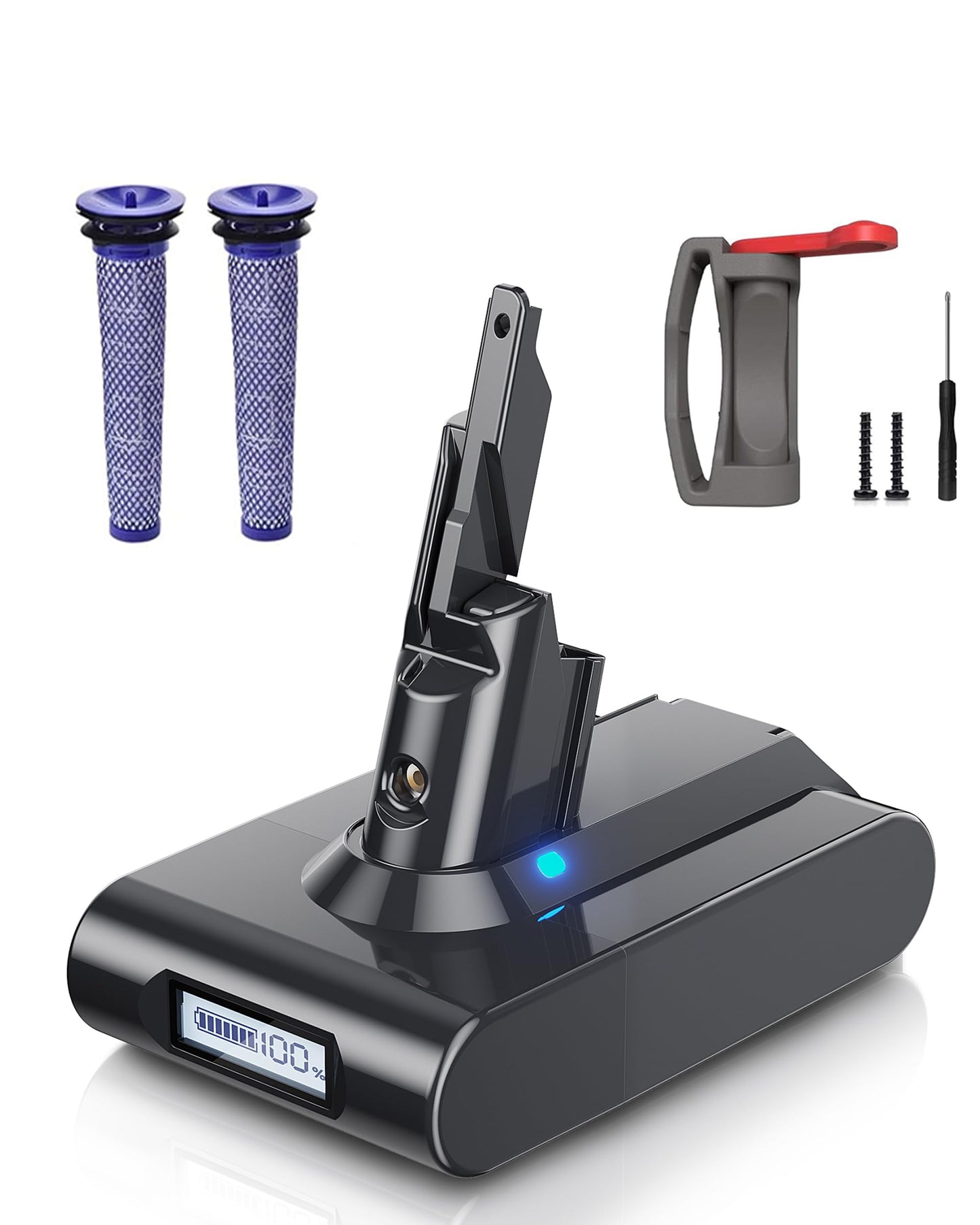 Ersatzakku für Dyson V7, Gray-v7