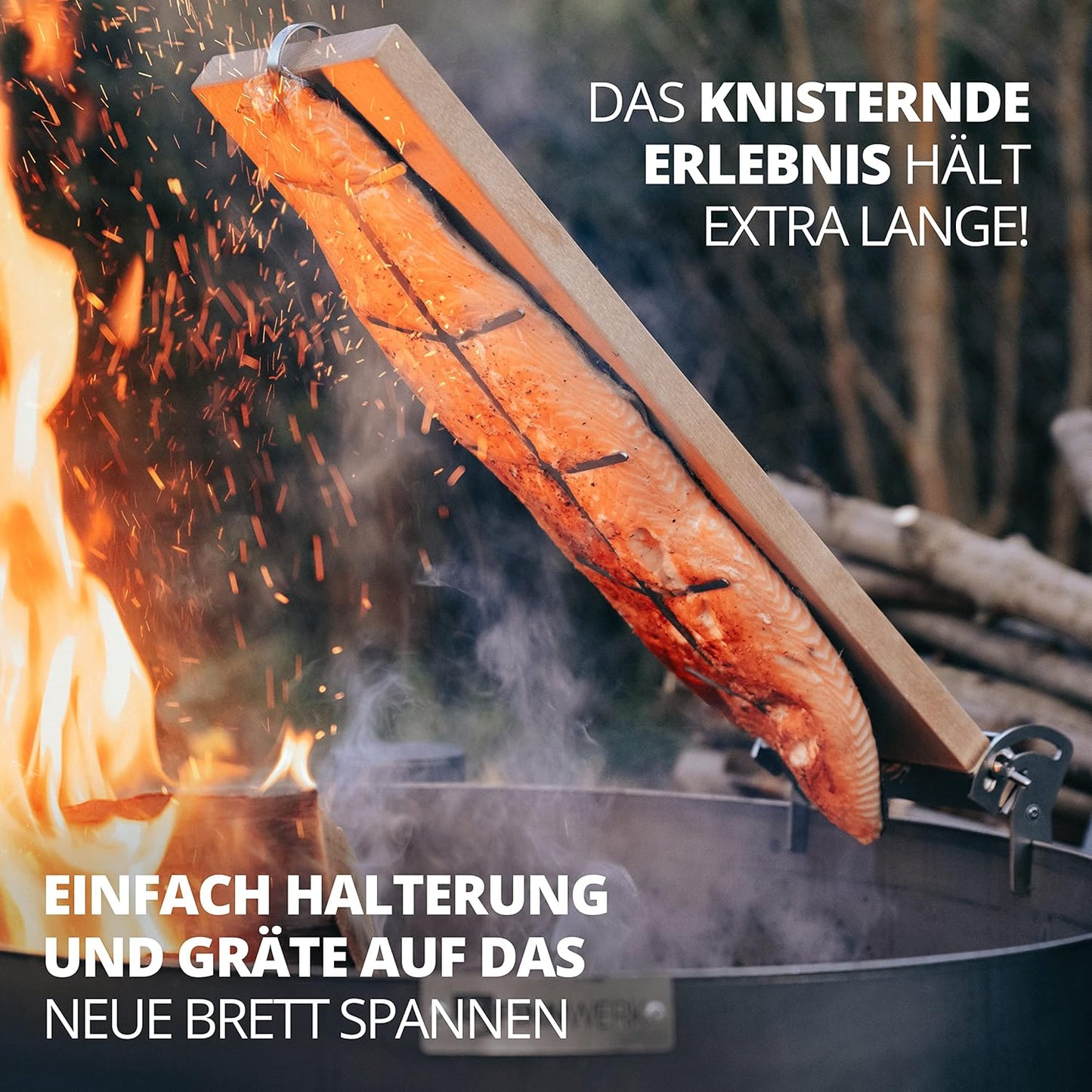2 x Flammlachsbretter, Ersatzbretter Zubehör