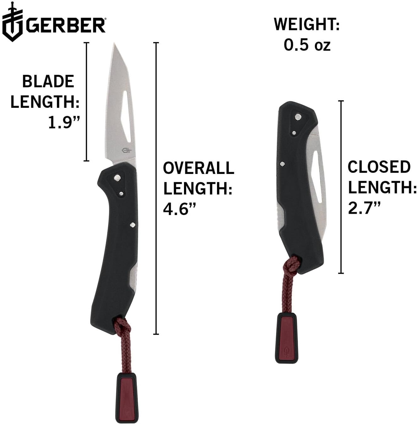 Taschenmesser LST Mini, Schwarz