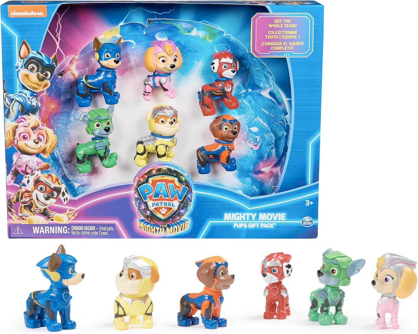 Paw Patrol: Der Mighty Kinofilm, Geschenkset mit 6 Superhelden-Spielfiguren