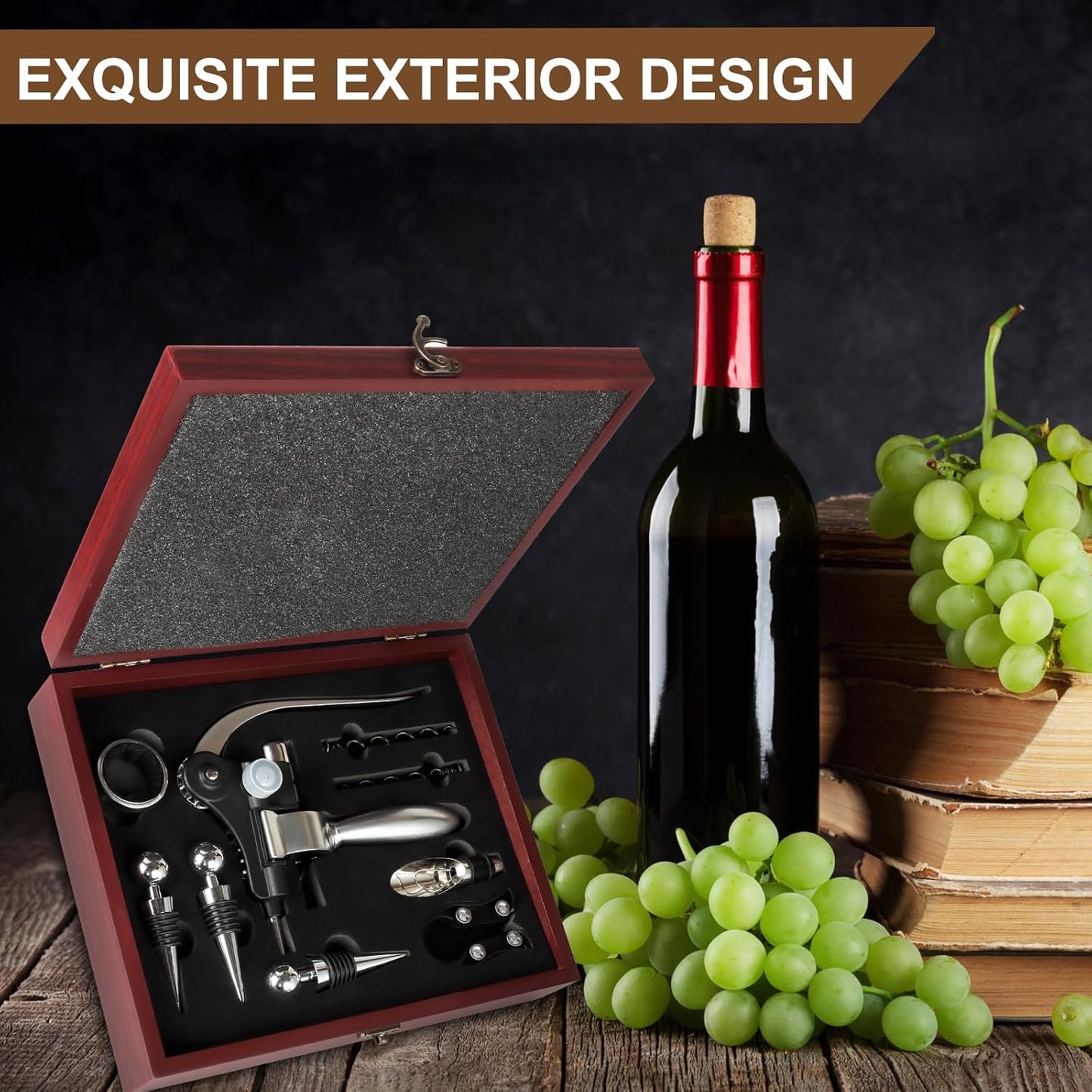 Korkenzieher Wein-Set (11-teilig, Geschenkbox)