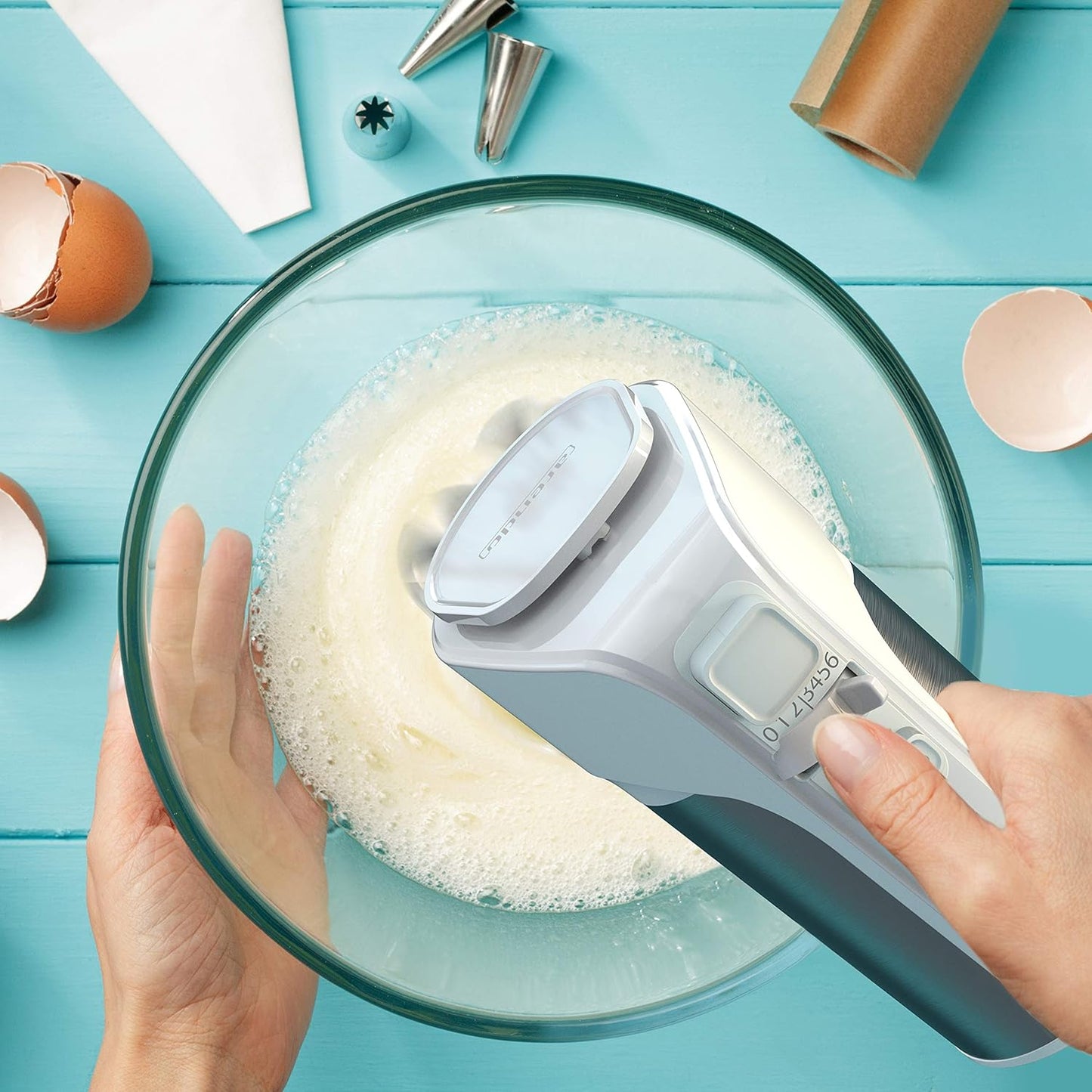 Handmixer Mix 1 mit 5 Geschwindigkeiten, B: Weiss