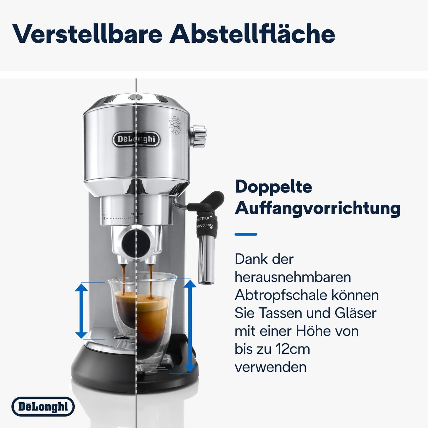 Espresso Dedica Siebträgermaschine, Metall, Dedica