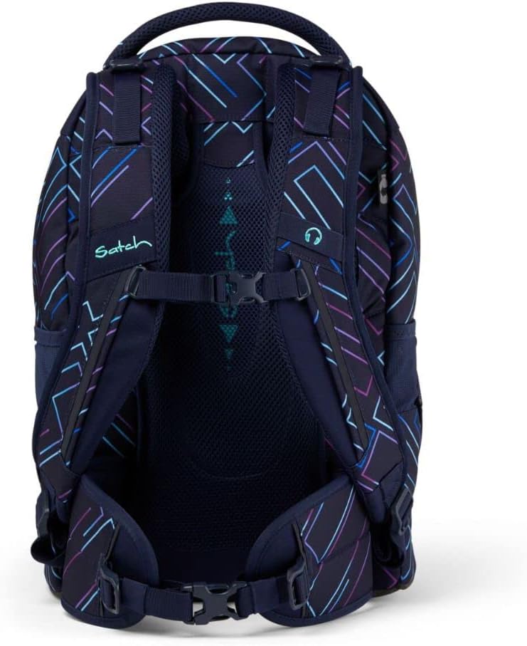 Ergonomischer Schulrucksack Pack mit Turnbeutel und Schlampermäppchen, Einheitsgröße Purple Laser