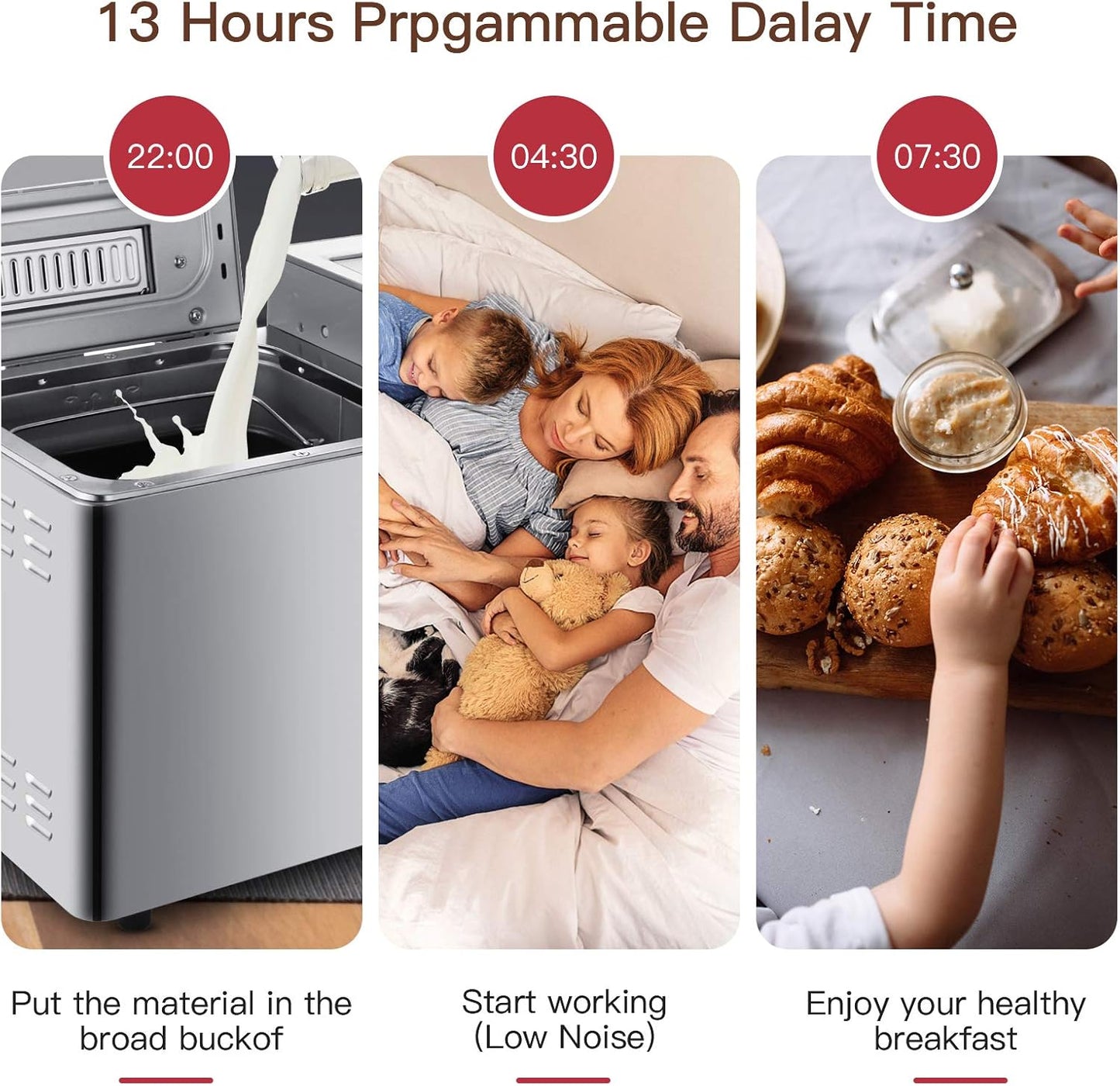 Brotbackautomat mit 25 Programmen
