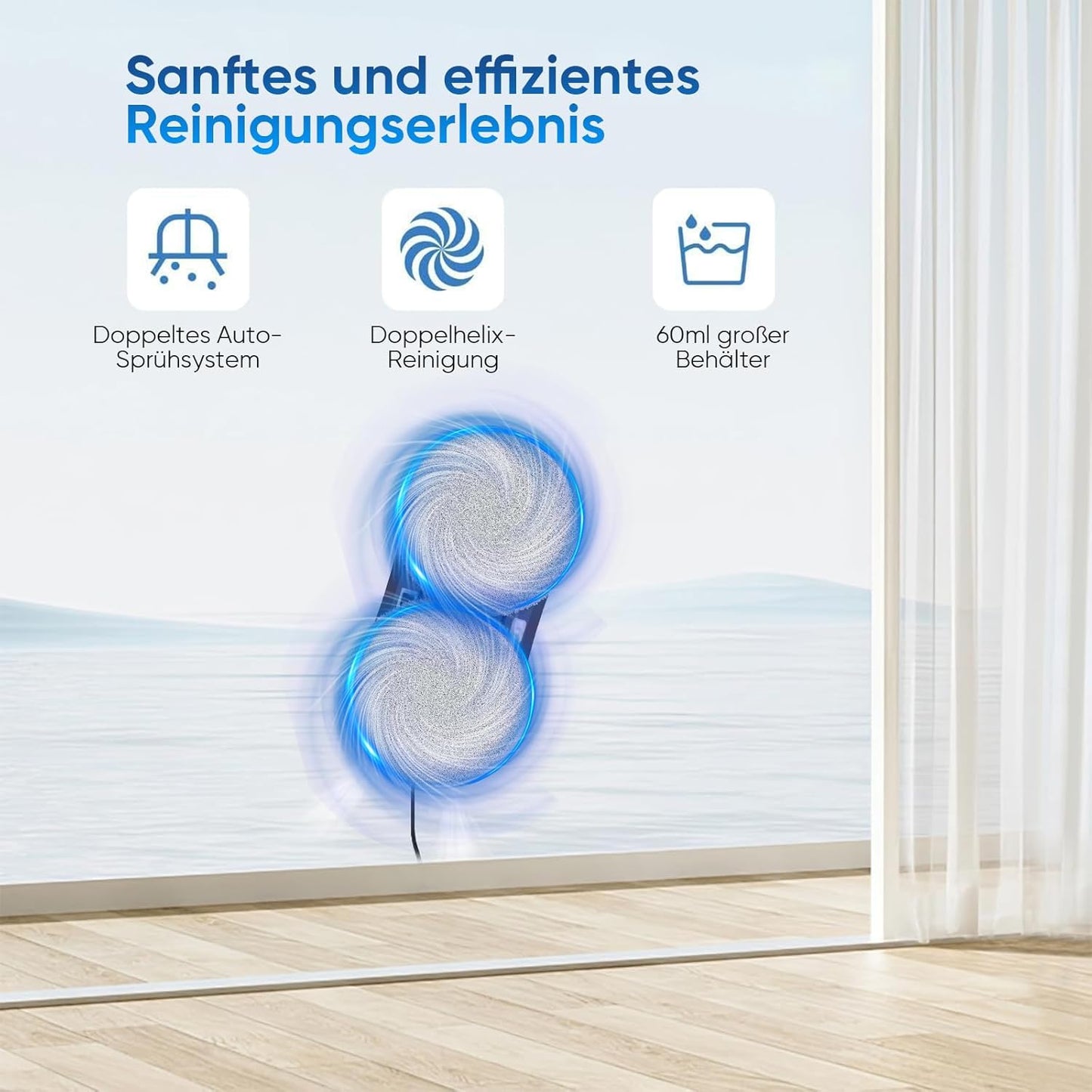 Fensterputzroboter mit intelligenter Navigation