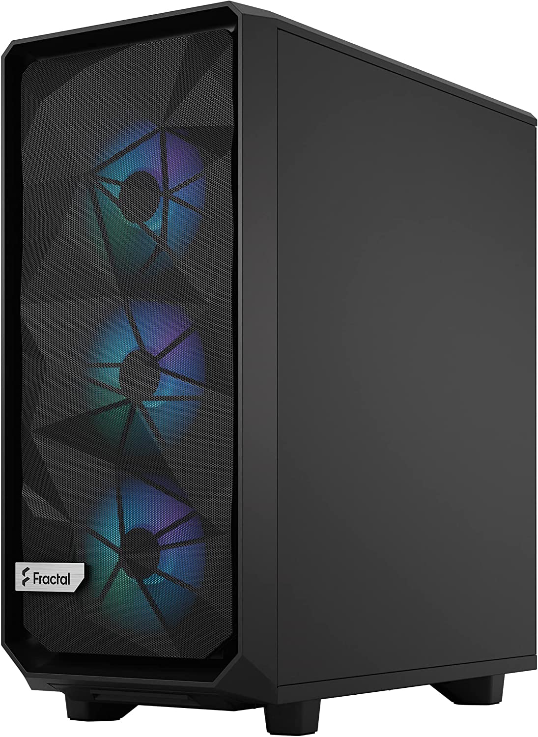 Meshify 2 Compact Lite RGB Black TG Light tint, Tower-Gehäuse, Schwarz