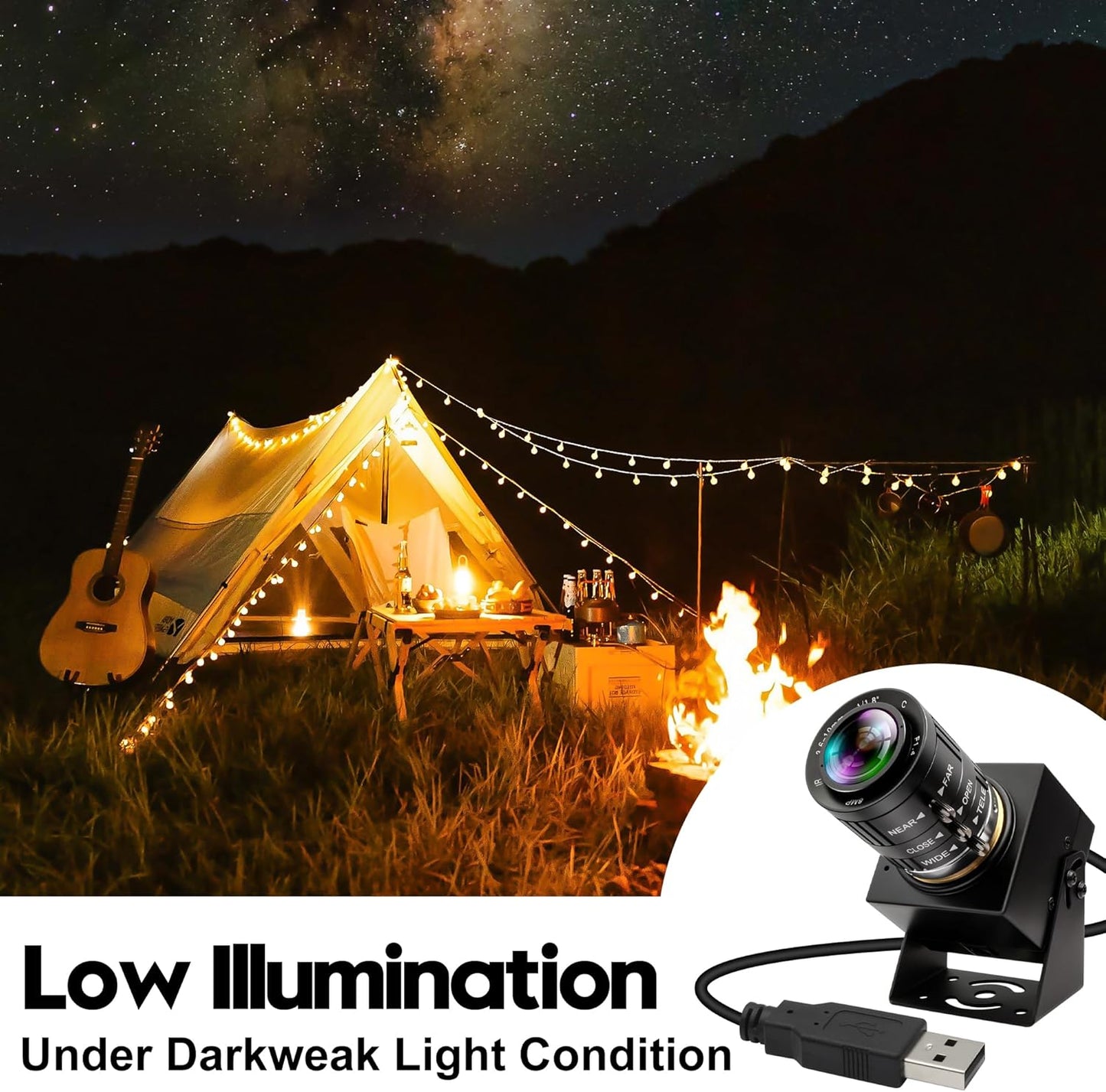 4K USB High-Speed Webcam mit Zoom (120fps)
