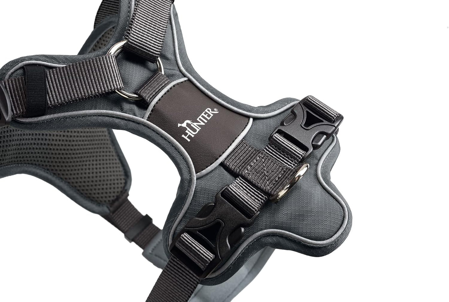 Hundegeschirr DIVO, 45 - 56 cm, grau/grau