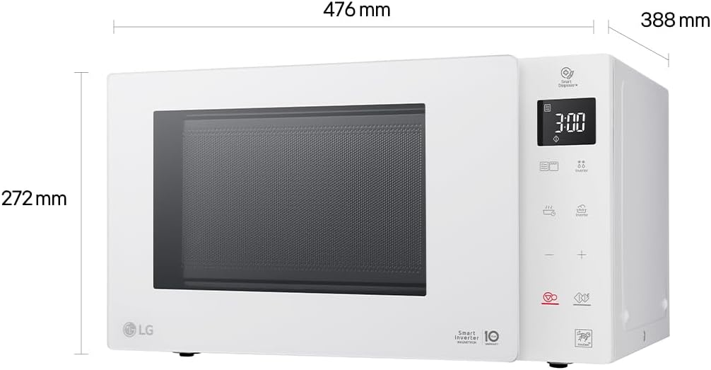 Mikrowelle mit Grill, 1000 W 25 Weiss