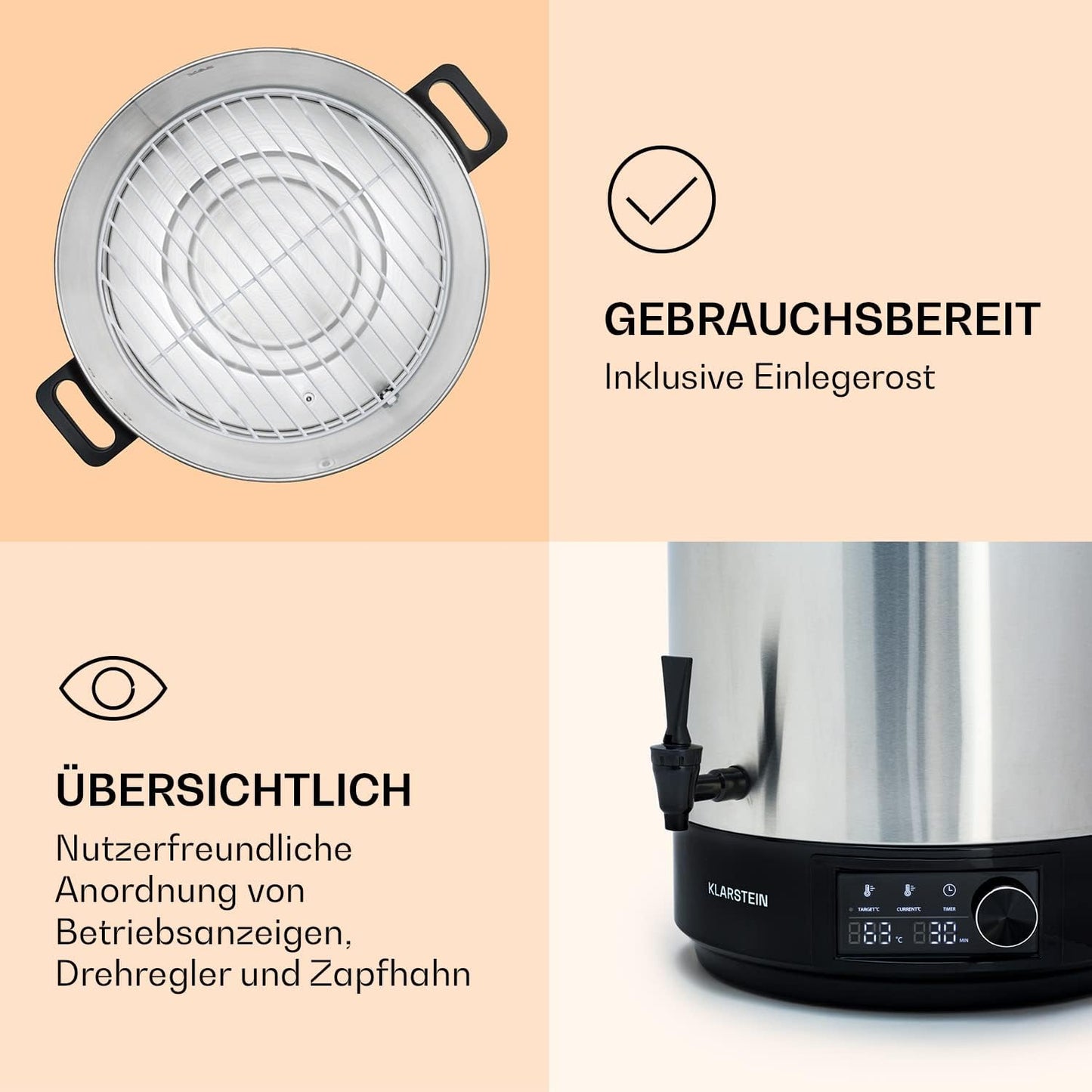 2 in 1 Einkocher ‎FP13-Abbey25L