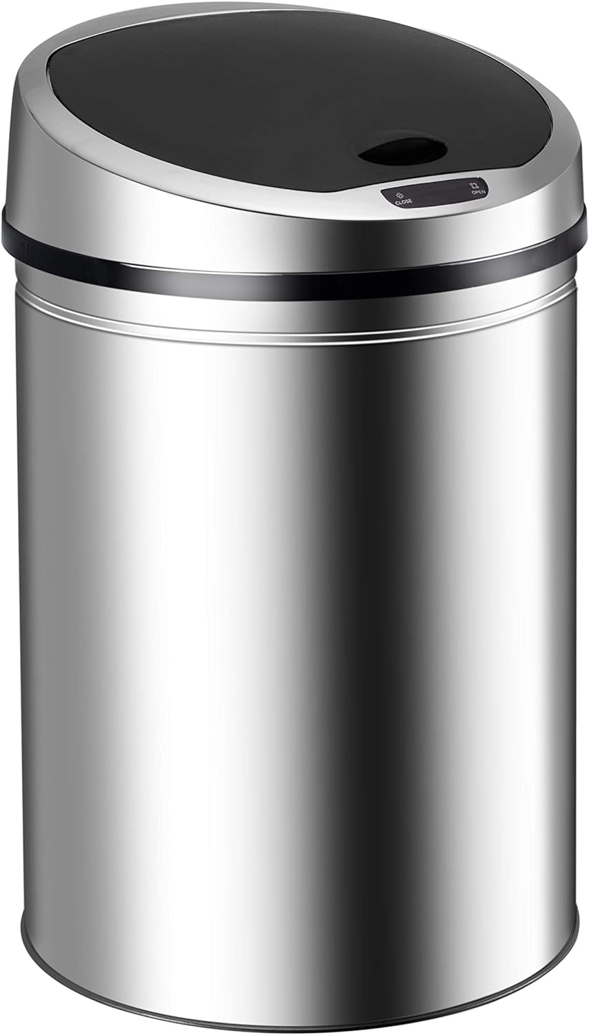 Mülleimer, 30 Liter, Chrom