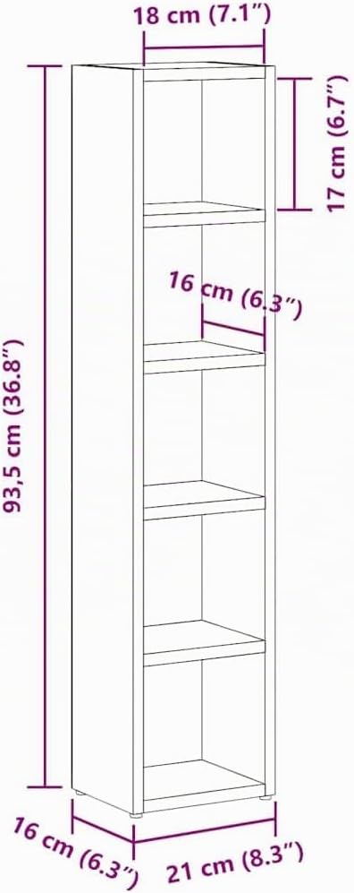 2er-Set CD-Regal mit Vitrine, Weiss