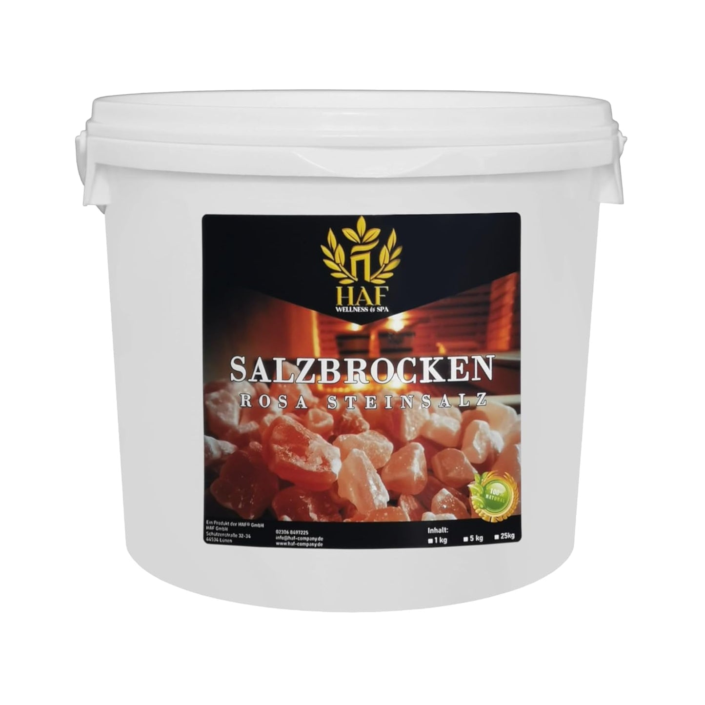 Rosa Salzbrocken 5 kg naturbelassen, 2-5 cm, 1 x 5 kg
