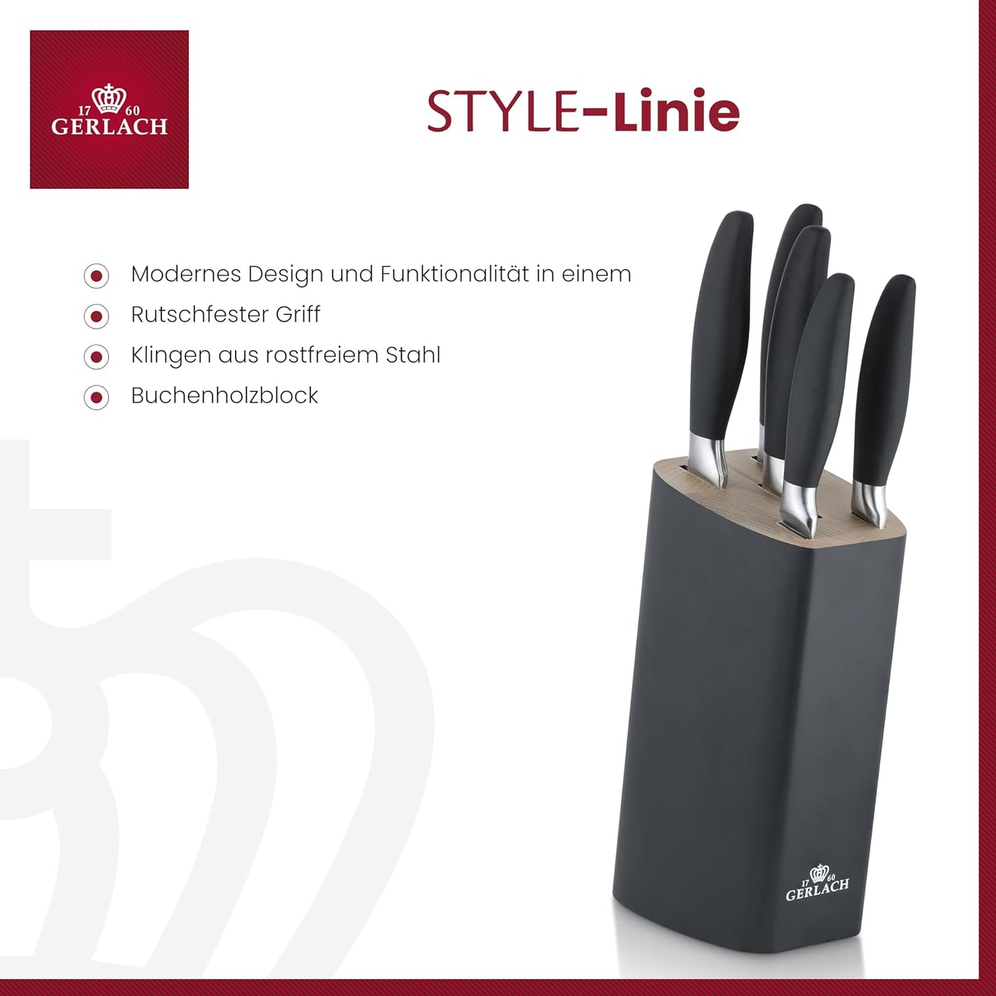 5-teiliges Messerset Style Plus