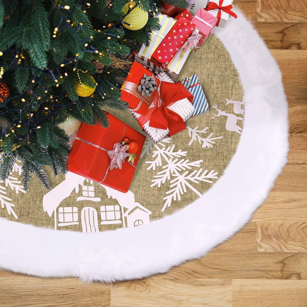 Christbaumdecke, Beige