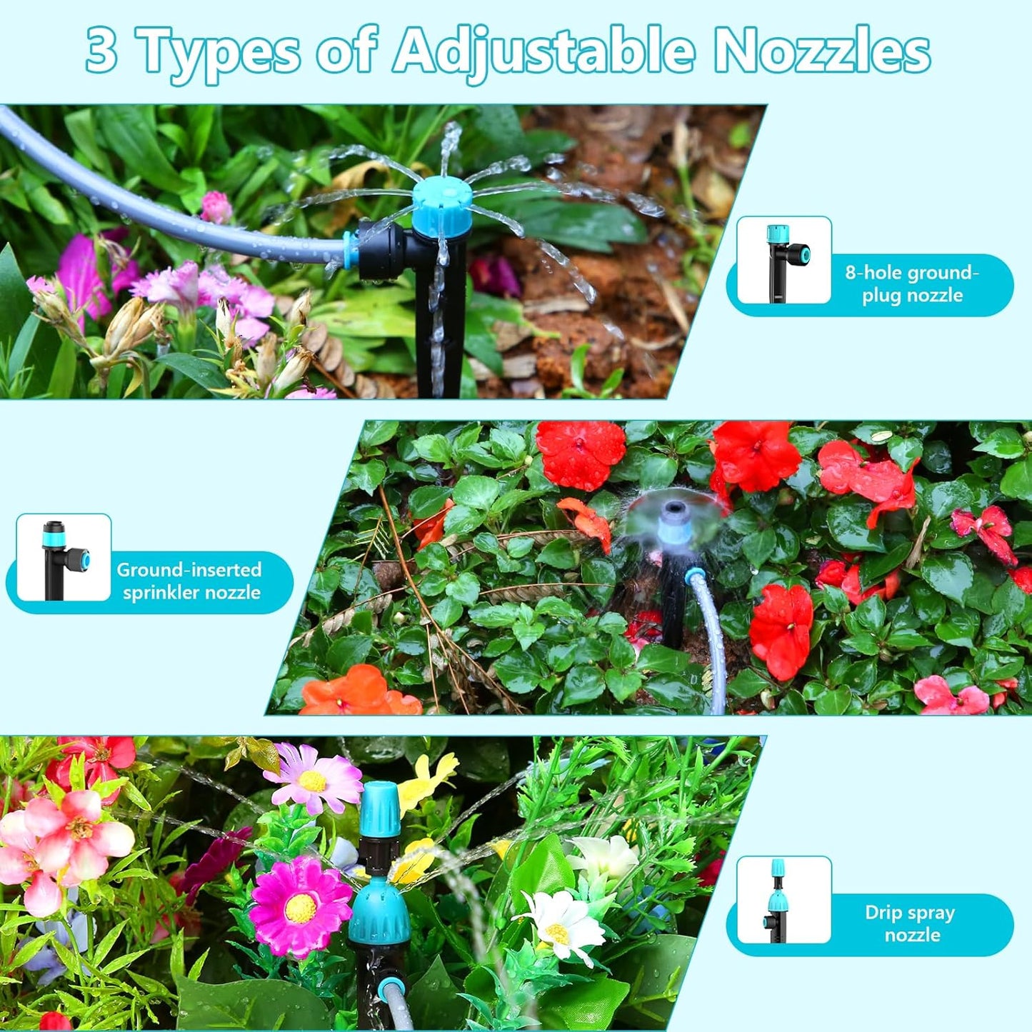 Automatisches Gartenbewässerungssystem mit LCD-Display