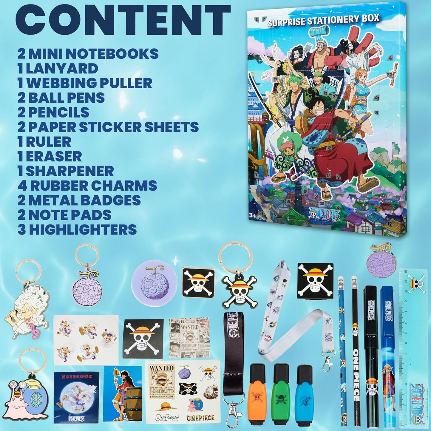 Adventskalender 2025 für Kinder mit Anime-Accessoires