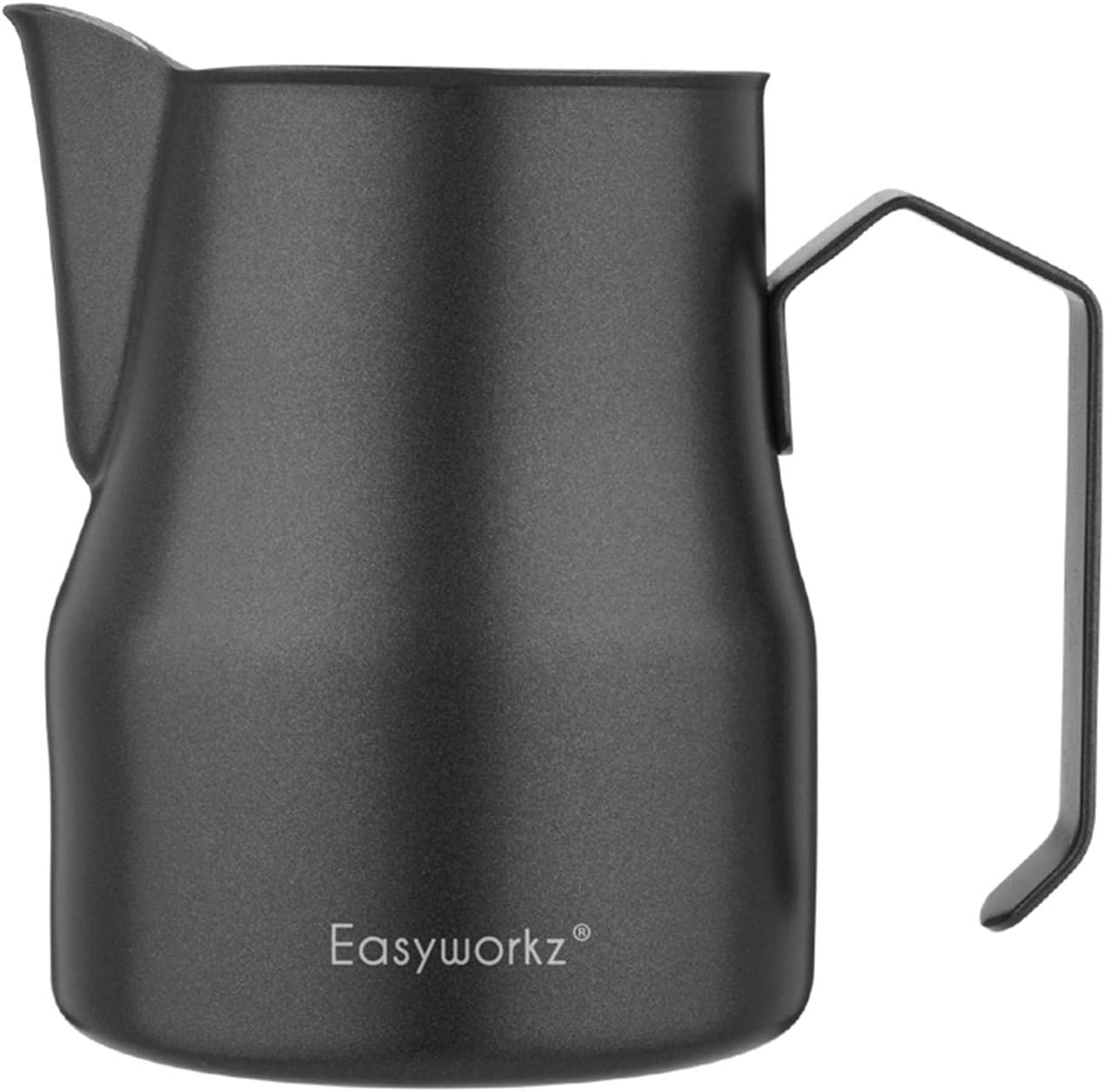 Milchaufschäumkrug aus Edelstahl 350ml, Schwarz 350ml