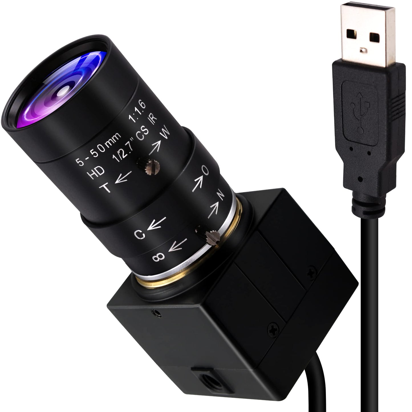 USB Kamera mit Zoom-Objektiv, 5MP Webcam