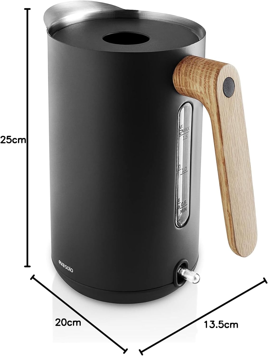 Wasserkocher Nordic Kitchen, Schwarz