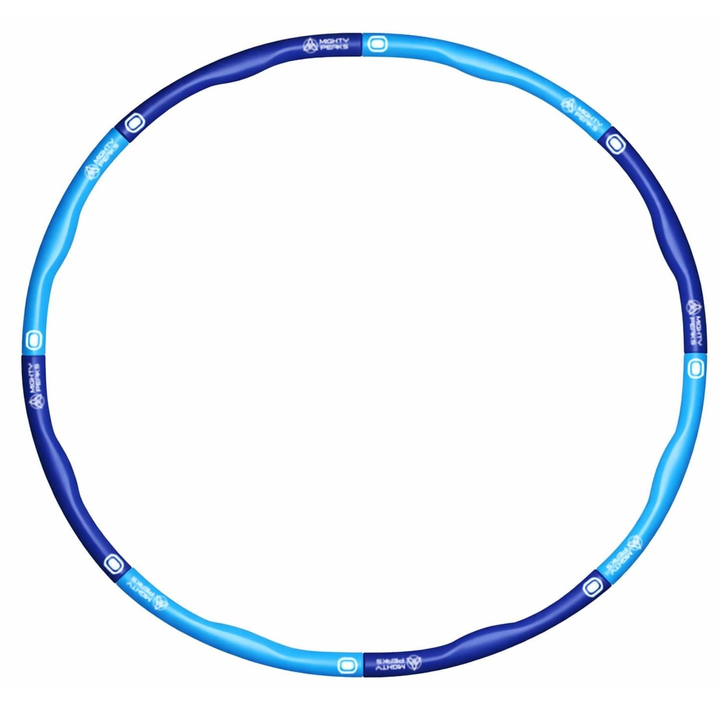 Hula Hoop Reifen mit Massagenwellen, Dark-Light Blue