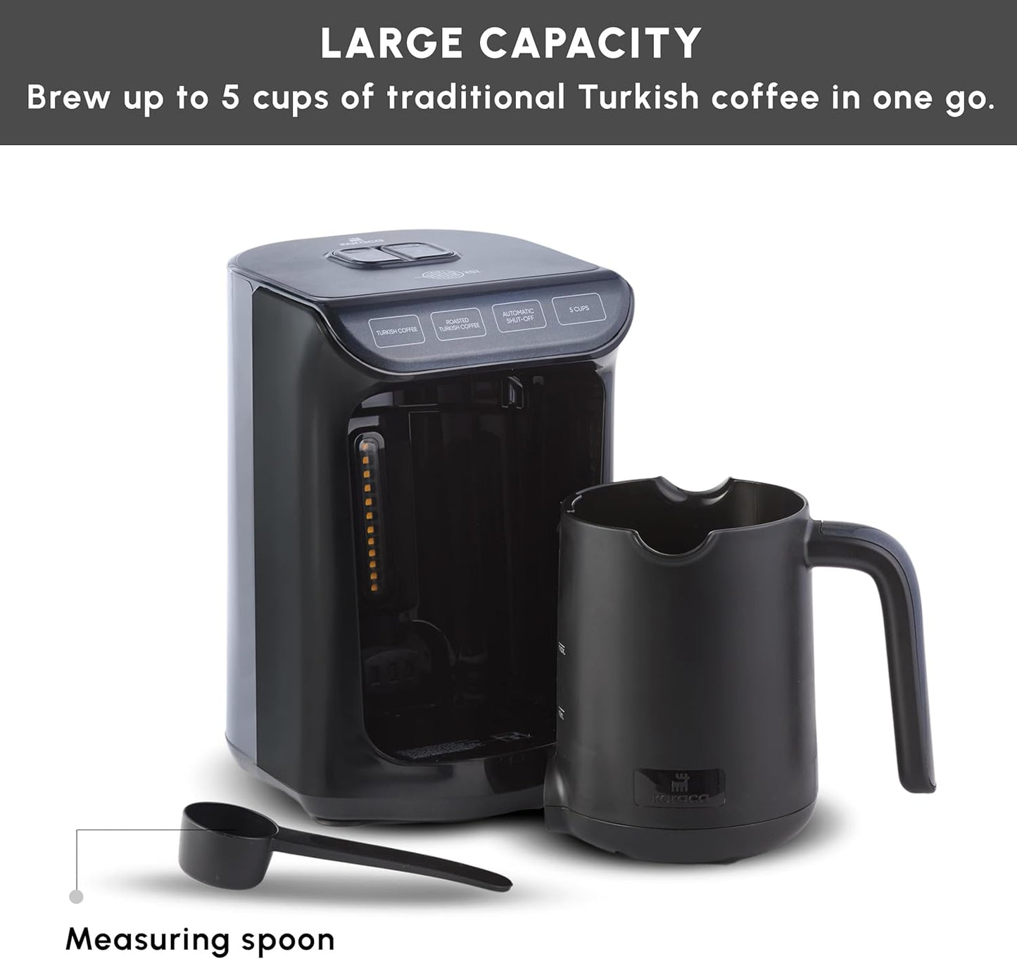 Hatır Roast Türkische Kaffeemaschine, Shiny Black