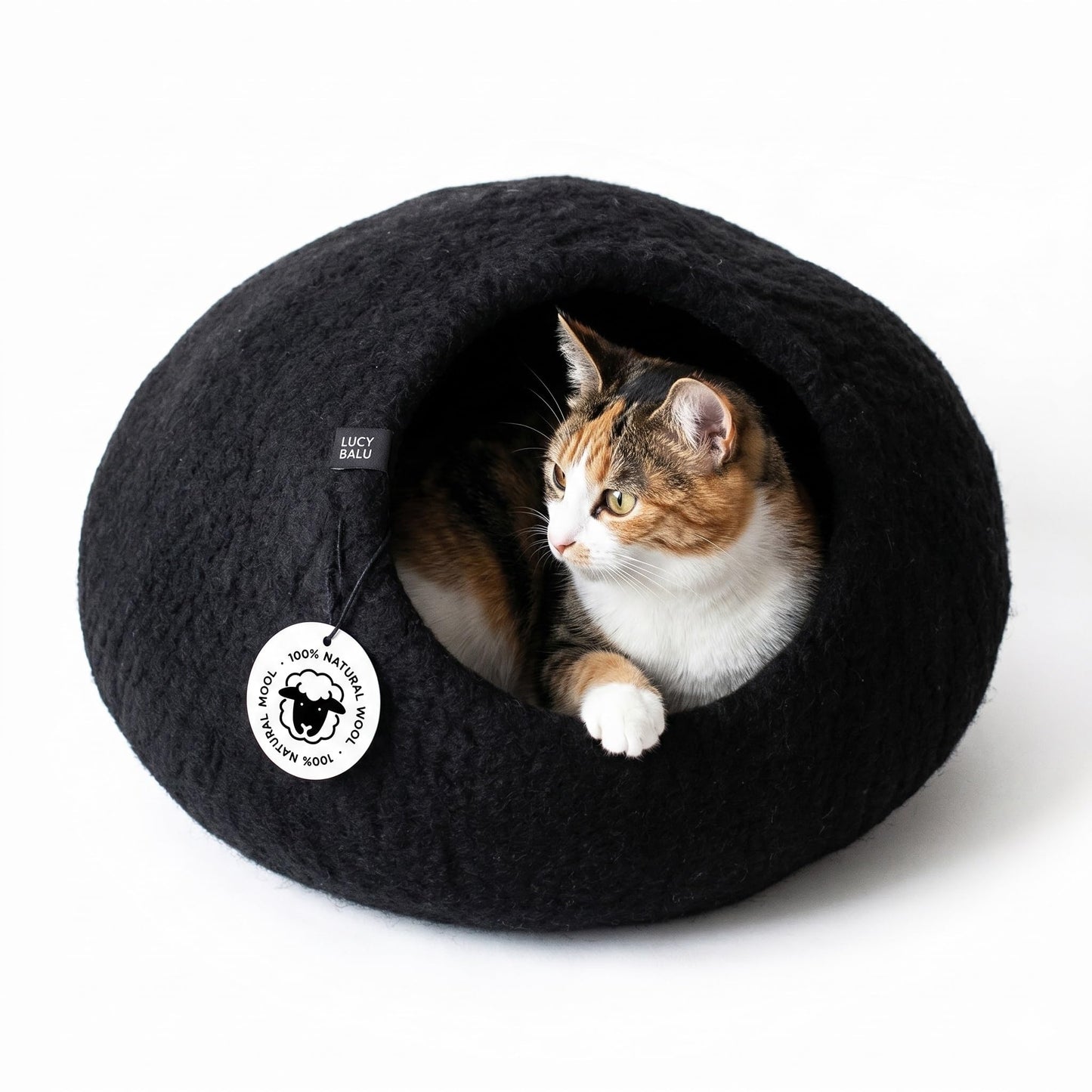 Kuschelhöhle für Katzen, Schwarz