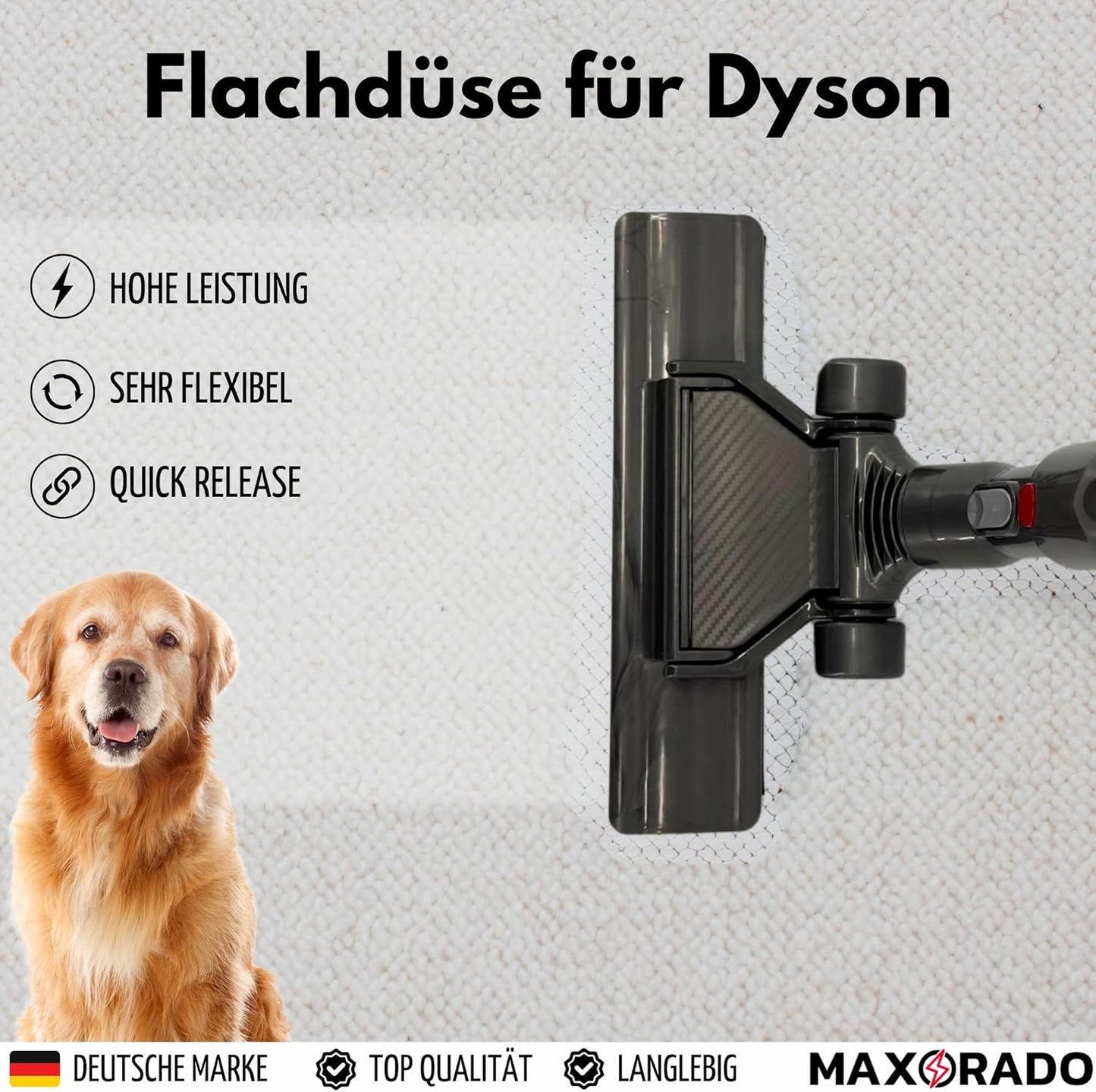 Flachdüse für Dyson V12 & V10 Slim Staubsauger