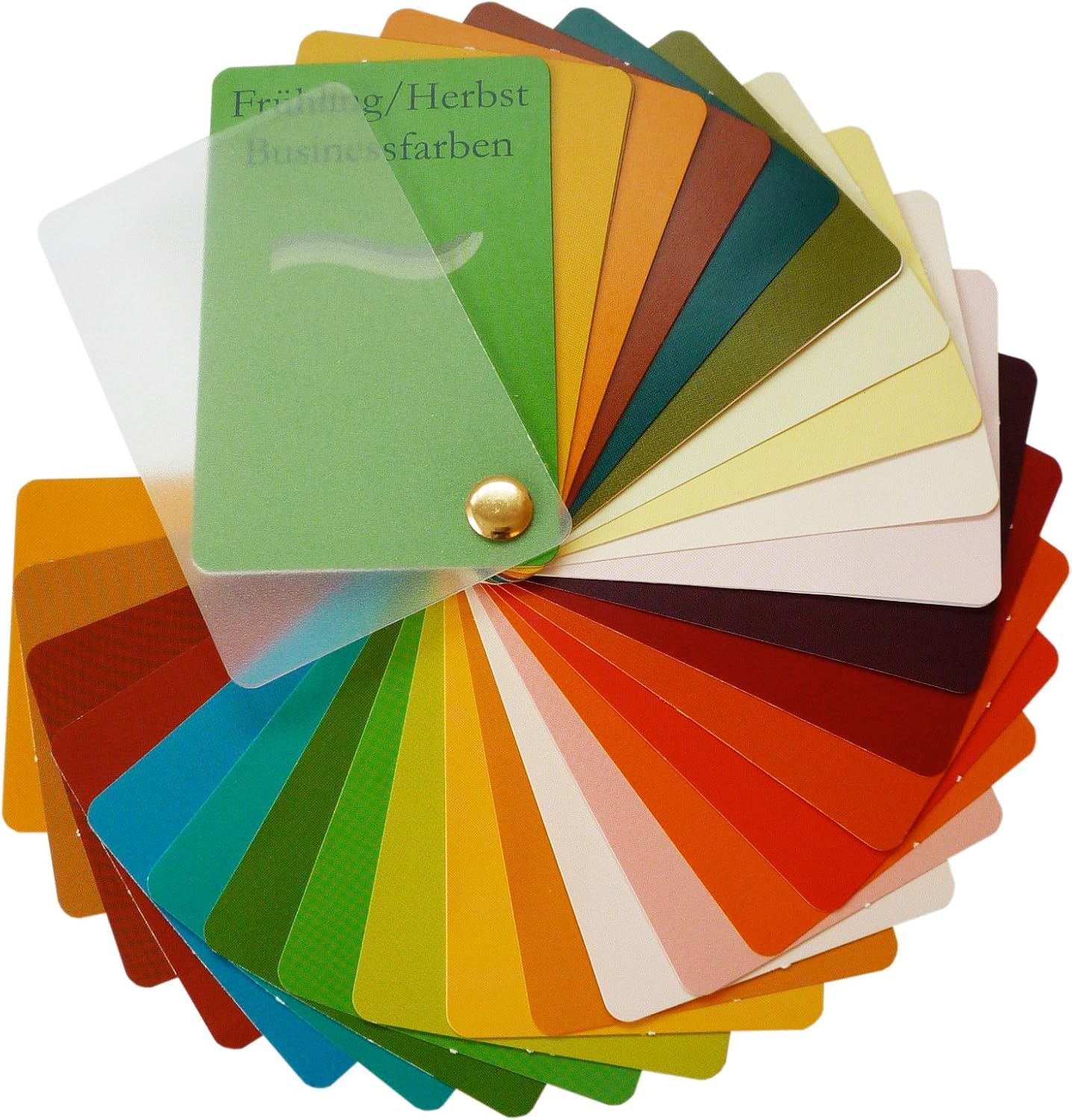 Business-Farbfächer mit 34 Farben, Frühling/Herbst