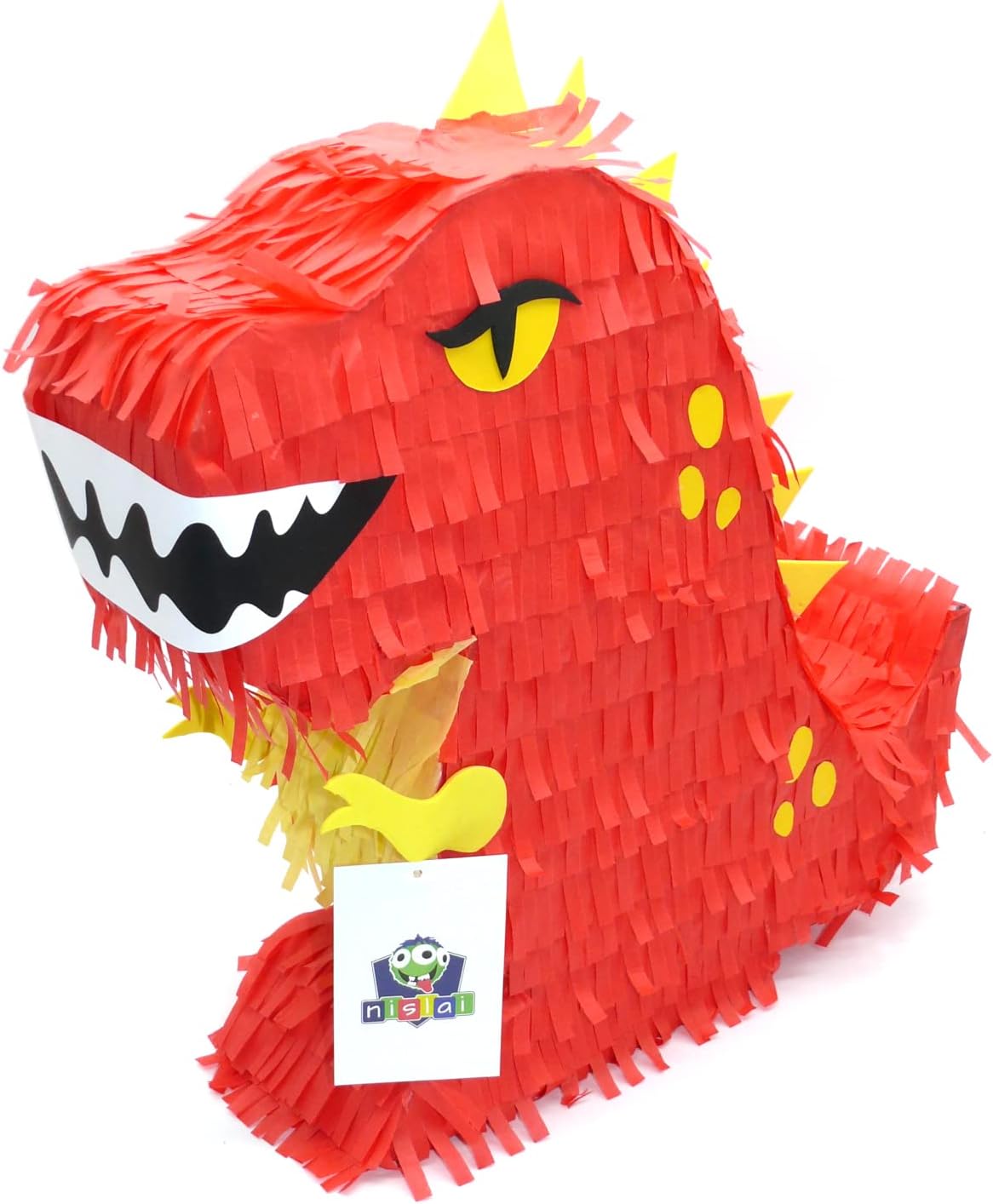 3D Dinosaurier-Piñata-Set mit Stock und Augenmaske