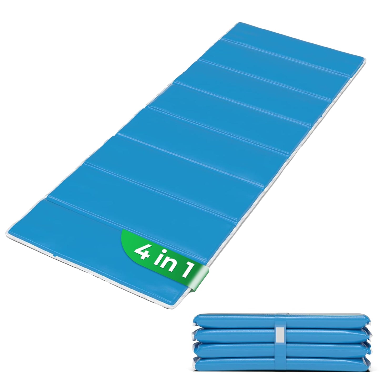 Faltbare 4-in-1 Strandmatte, Skyblue