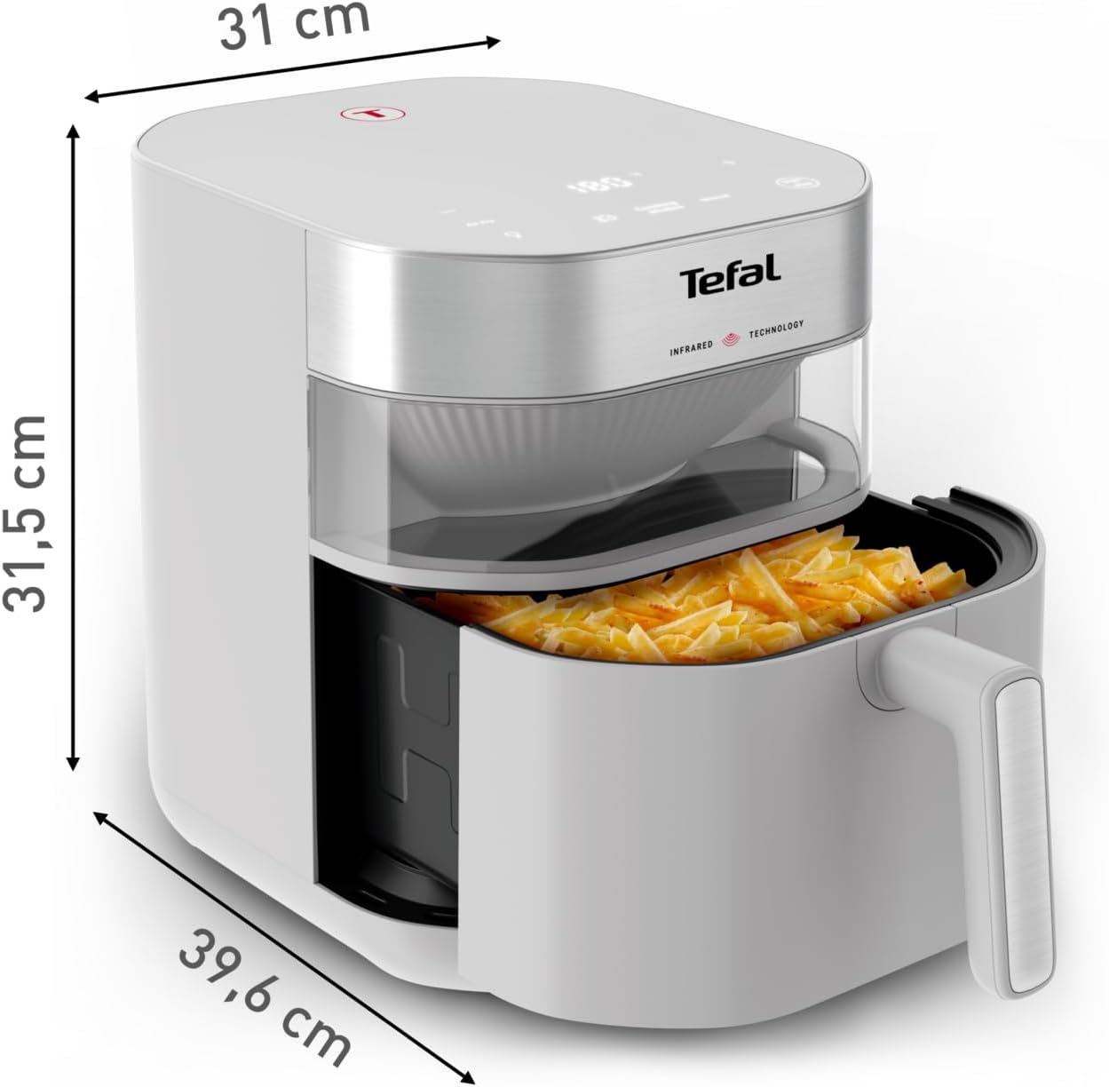 Easy Fry Heissluftfritteuse, Infrared Weiss - 7 L