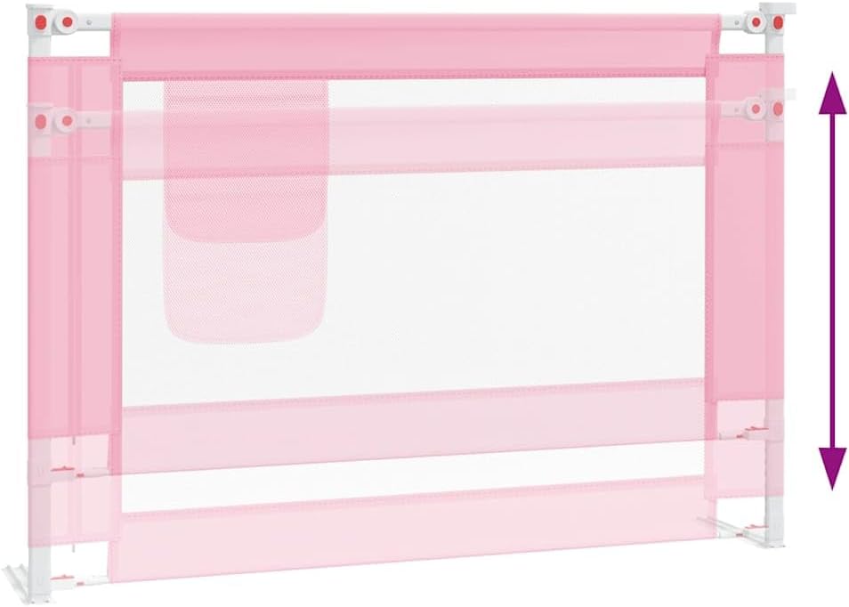 Babybettgitter, 90 x 25 cm Rosa