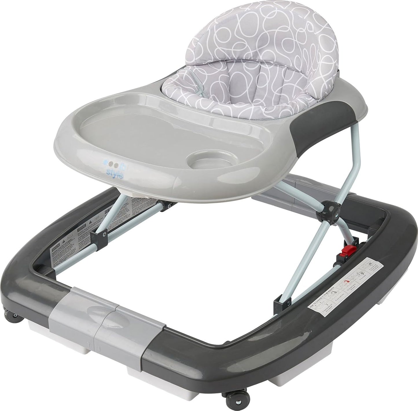 5in1 Lauflernwagen "Little World" mit Schaukelfunktion, Licht & Melodie, Grau