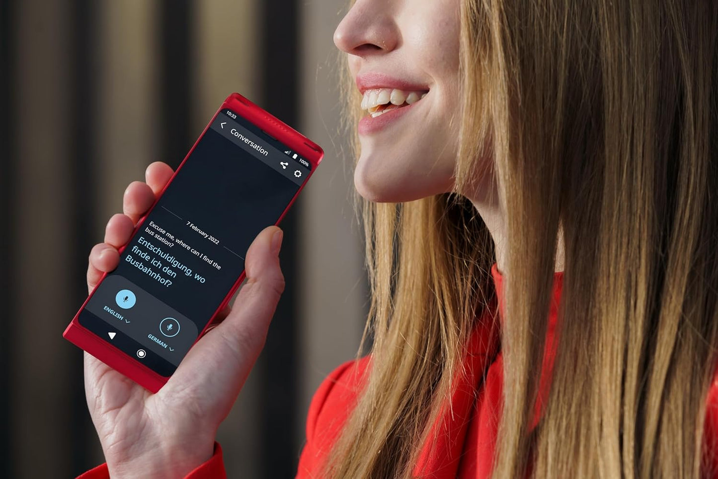 Sprachübersetzer V4 für 108 Sprachen, Ruby Red