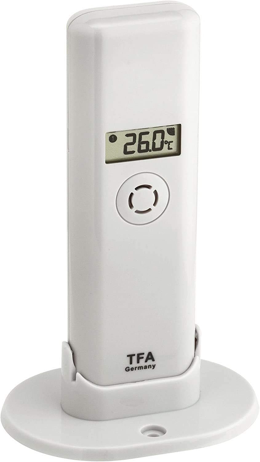 WeatherHub Smarthome Zusatzsensor mit Schutzhülle, Sender 30.3303.02 + Schutzhülle 98.1114