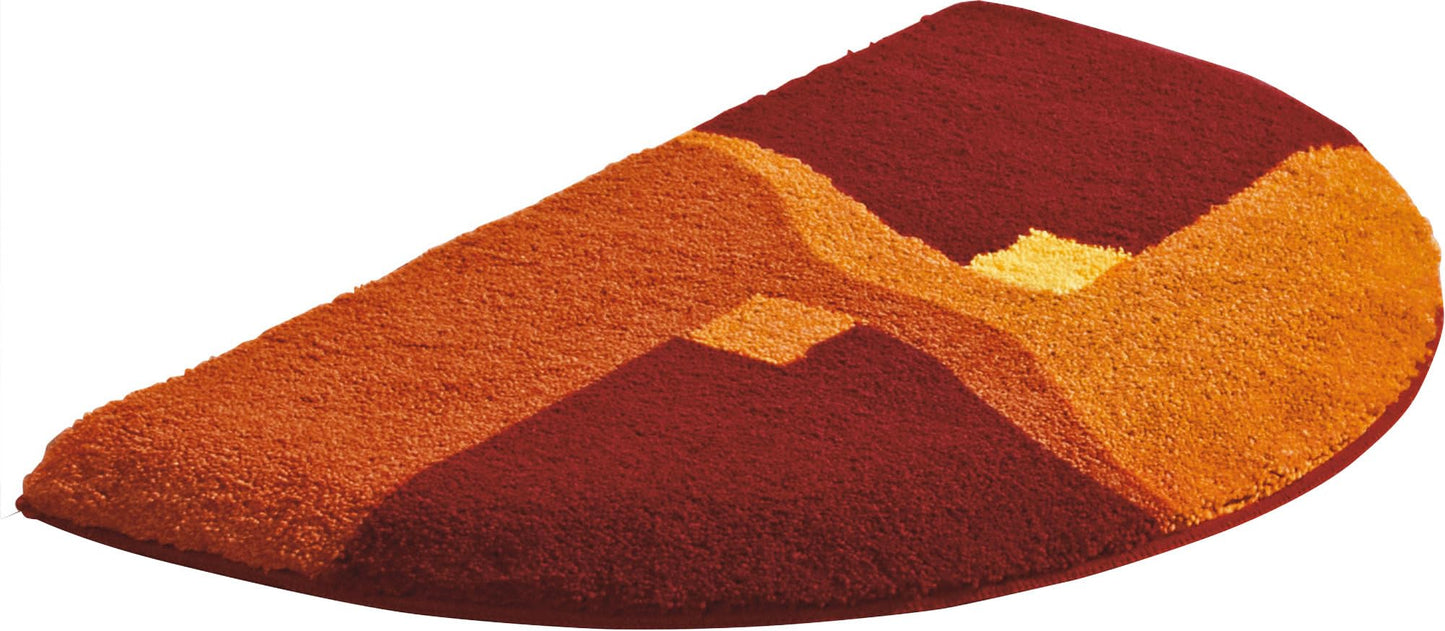 Rutschhemmende Duschvorlage Athen, Terra Duschvorlage - 50x80 cm halbrund