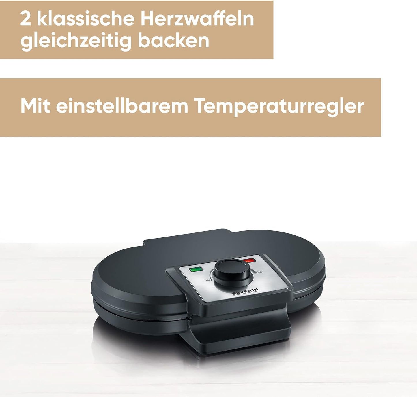 Doppelwaffeleisen WA 2106 für Herzwaffeln, Waffeleisen alt