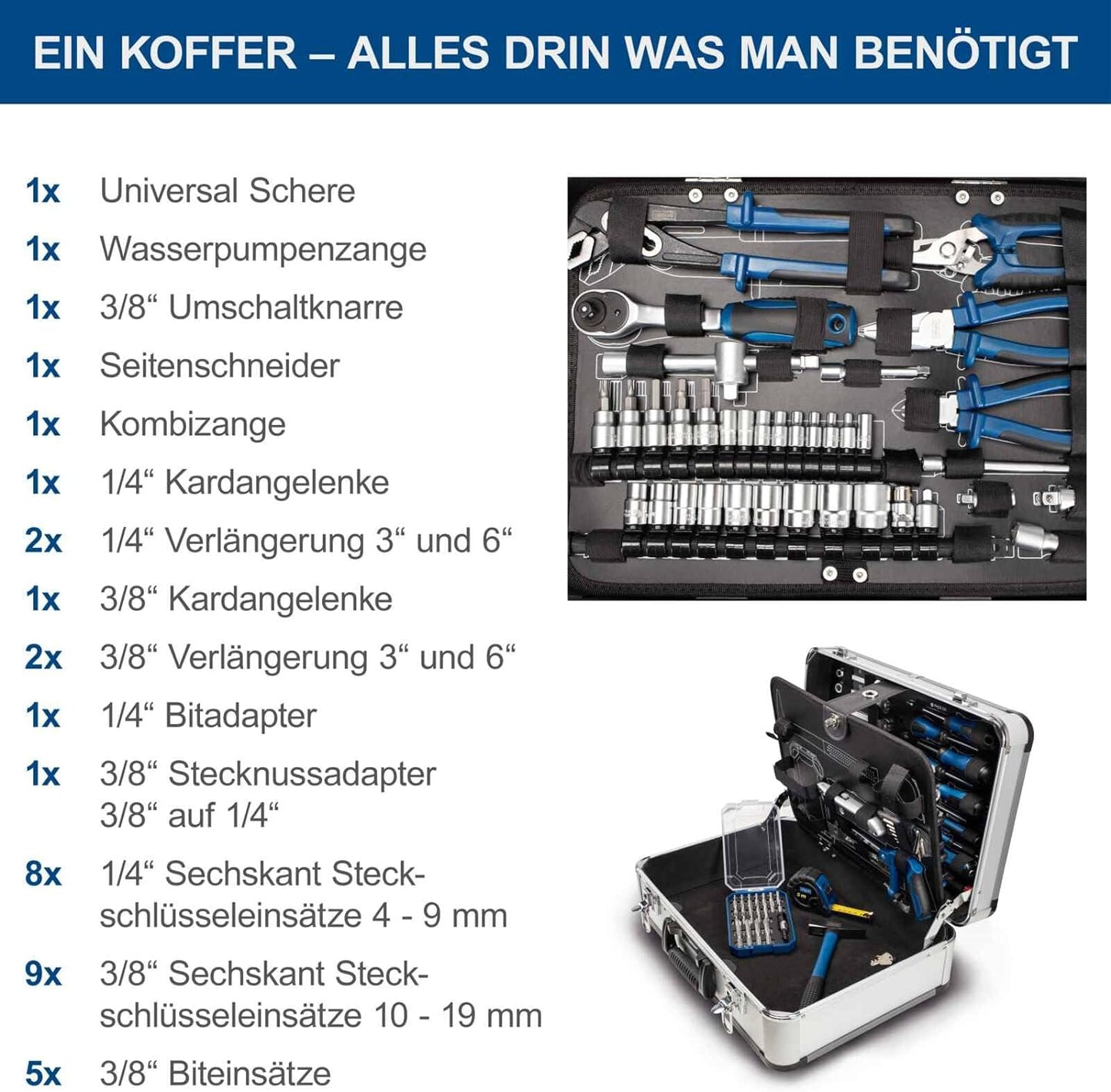 Handwerkzeugsatz TB150, TB150 - 101-tlg