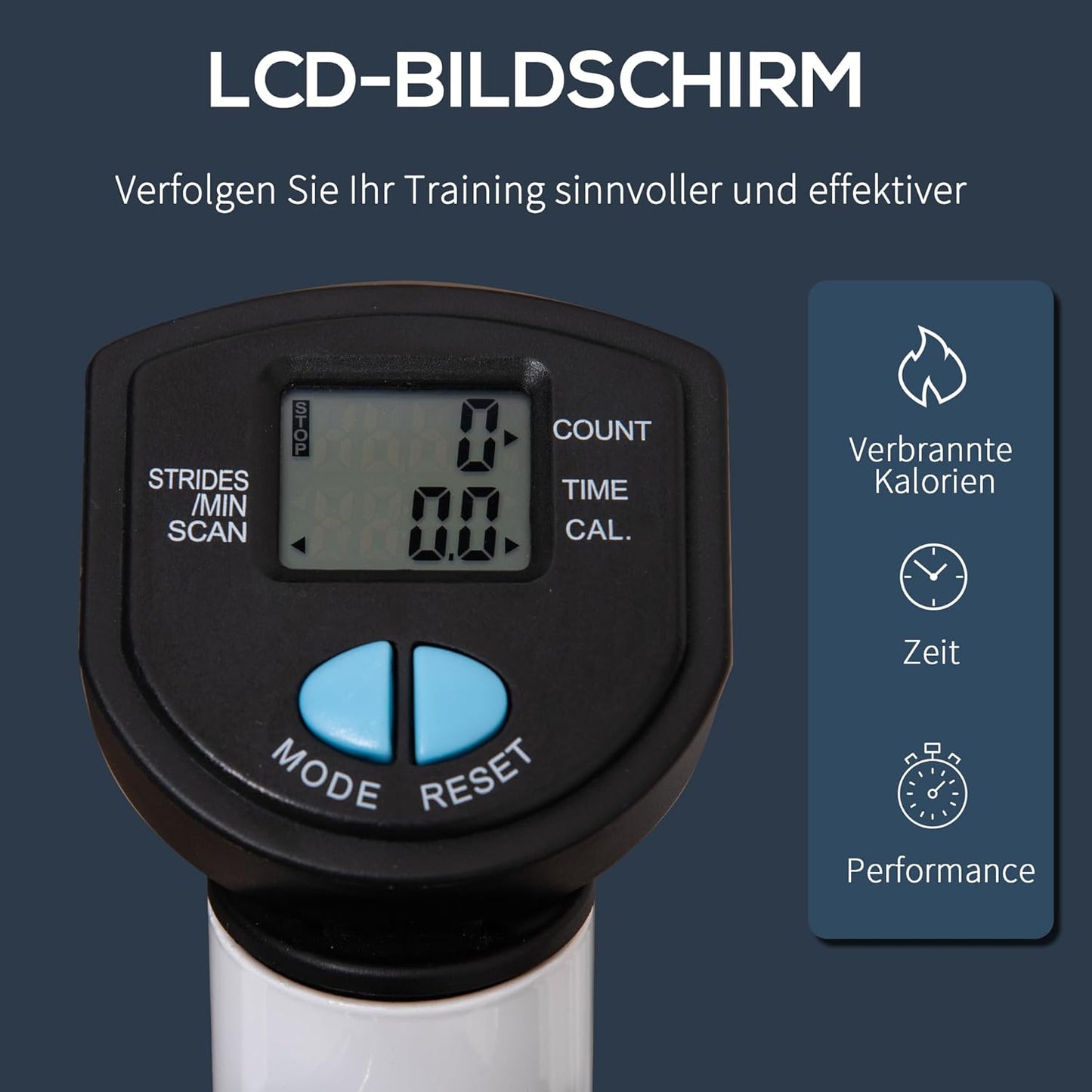 Steppmaschine Stahl, ABS Blau+Schwarz, Blau+Schwarz